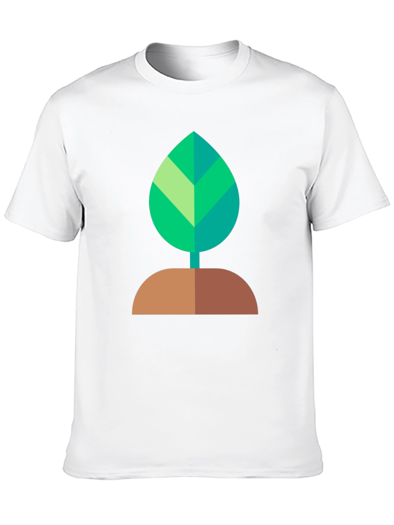 Green Leaf Graphic Tee - Nature Inspired Comfort