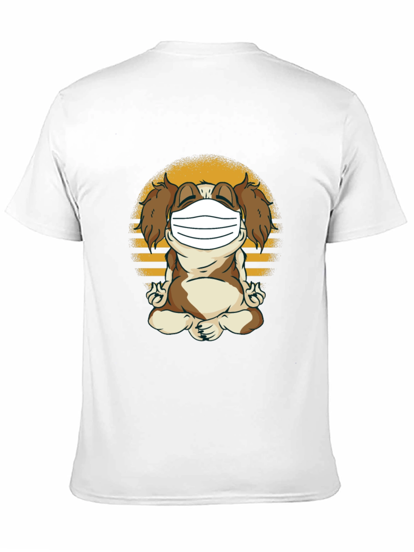Dog in Mask T-Shirt: Meditating Canine Tee