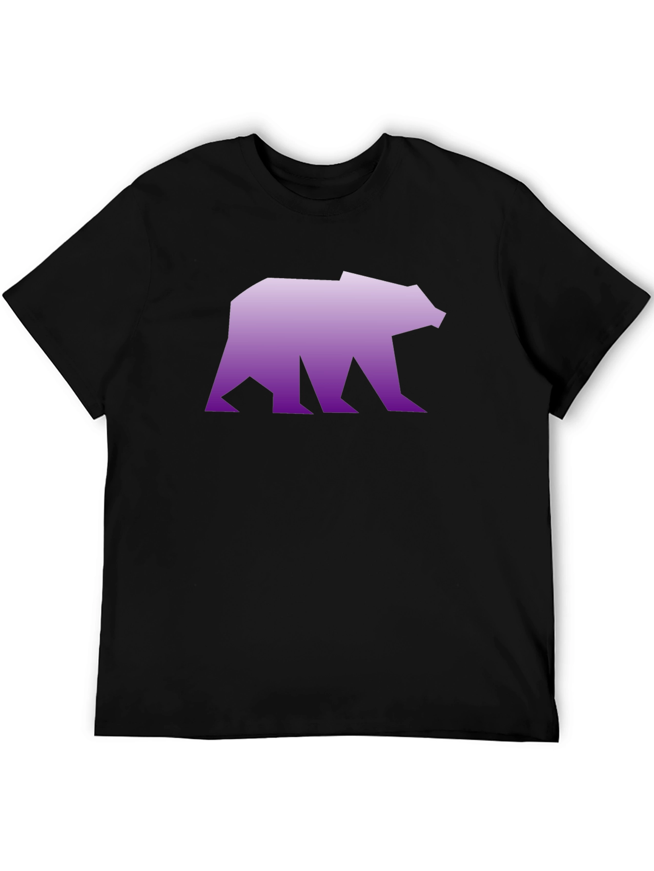 Geometric Bear Graphic Tee - Modern Streetwear