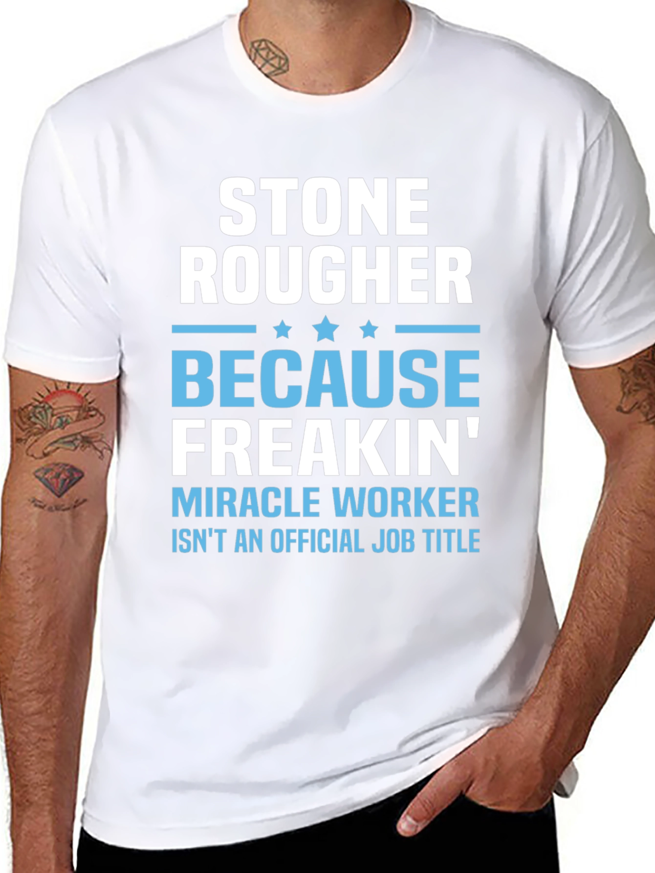 Stone Rougher Graphic Tee - Funny Job Title T-Shirt