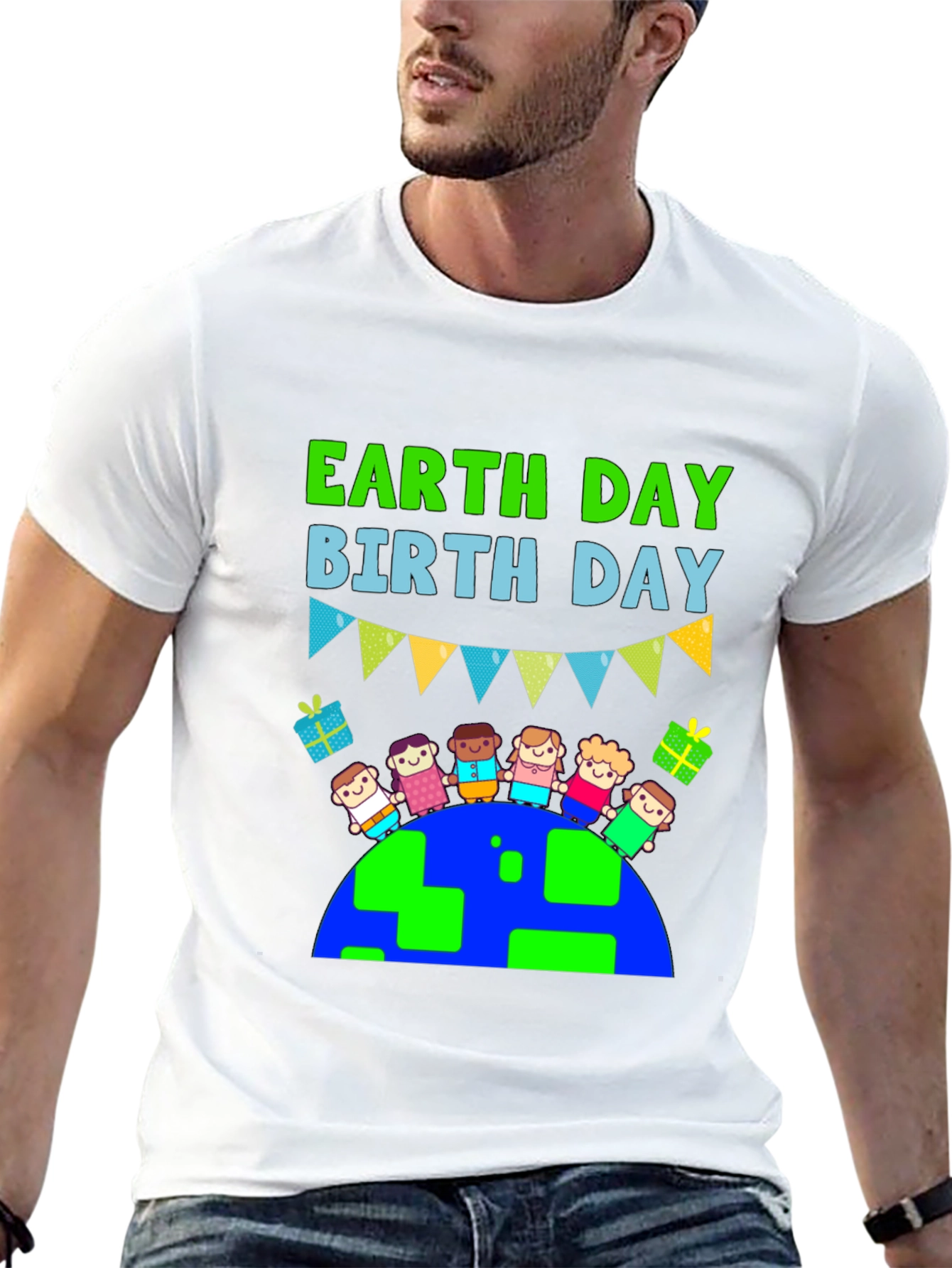 Earth Day Birthday Graphic T-Shirt