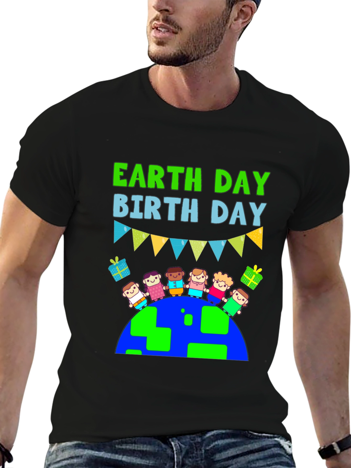 Earth Day Birthday Graphic T-Shirt