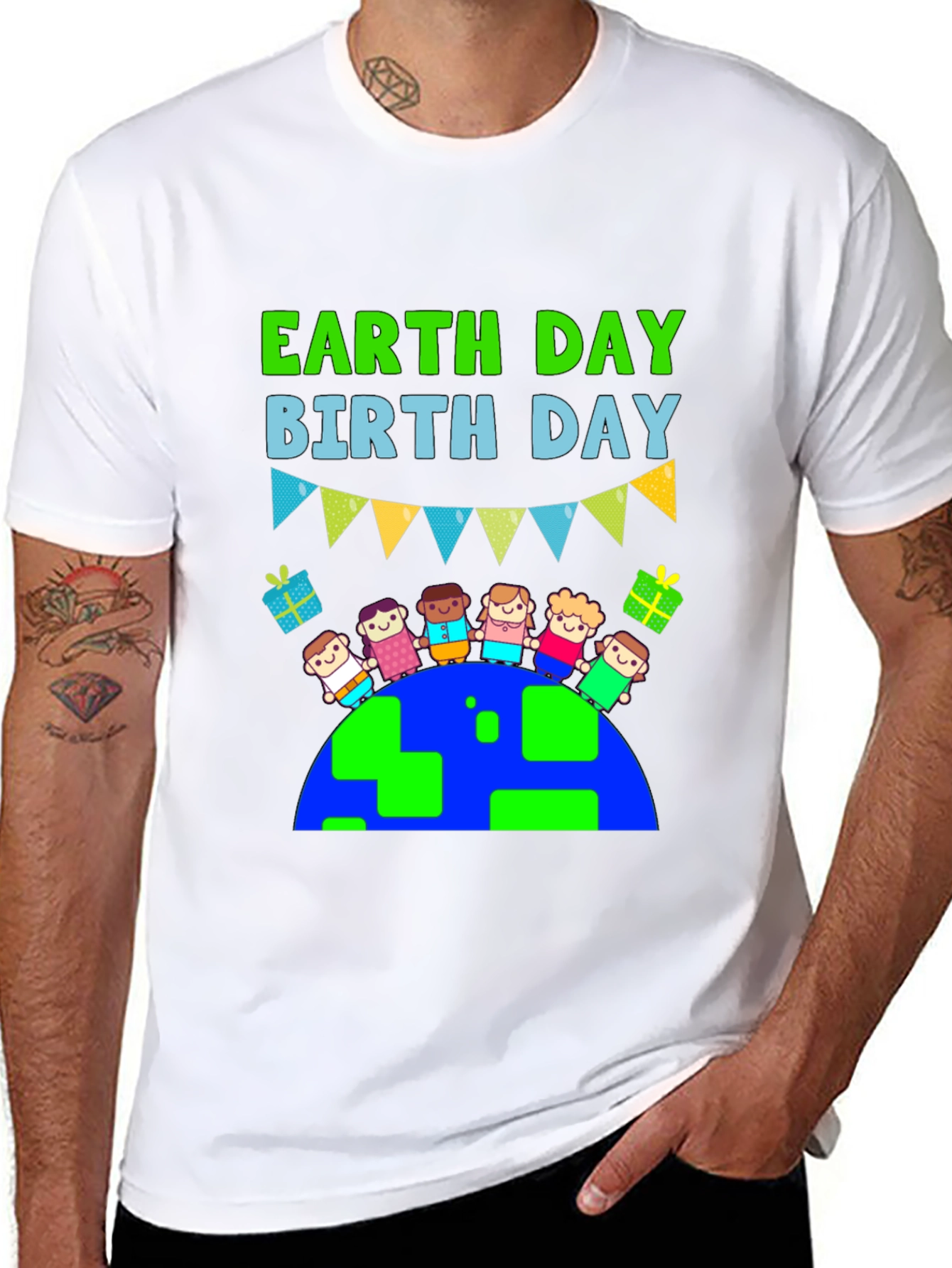 Earth Day Birthday Graphic T-Shirt