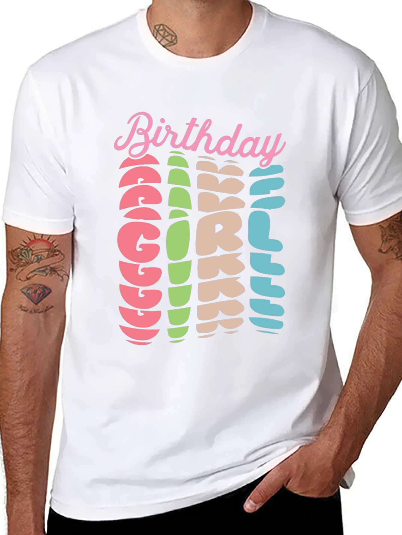 Birthday Girl Retro Graphic Tee - Trendy Celebration Shirt