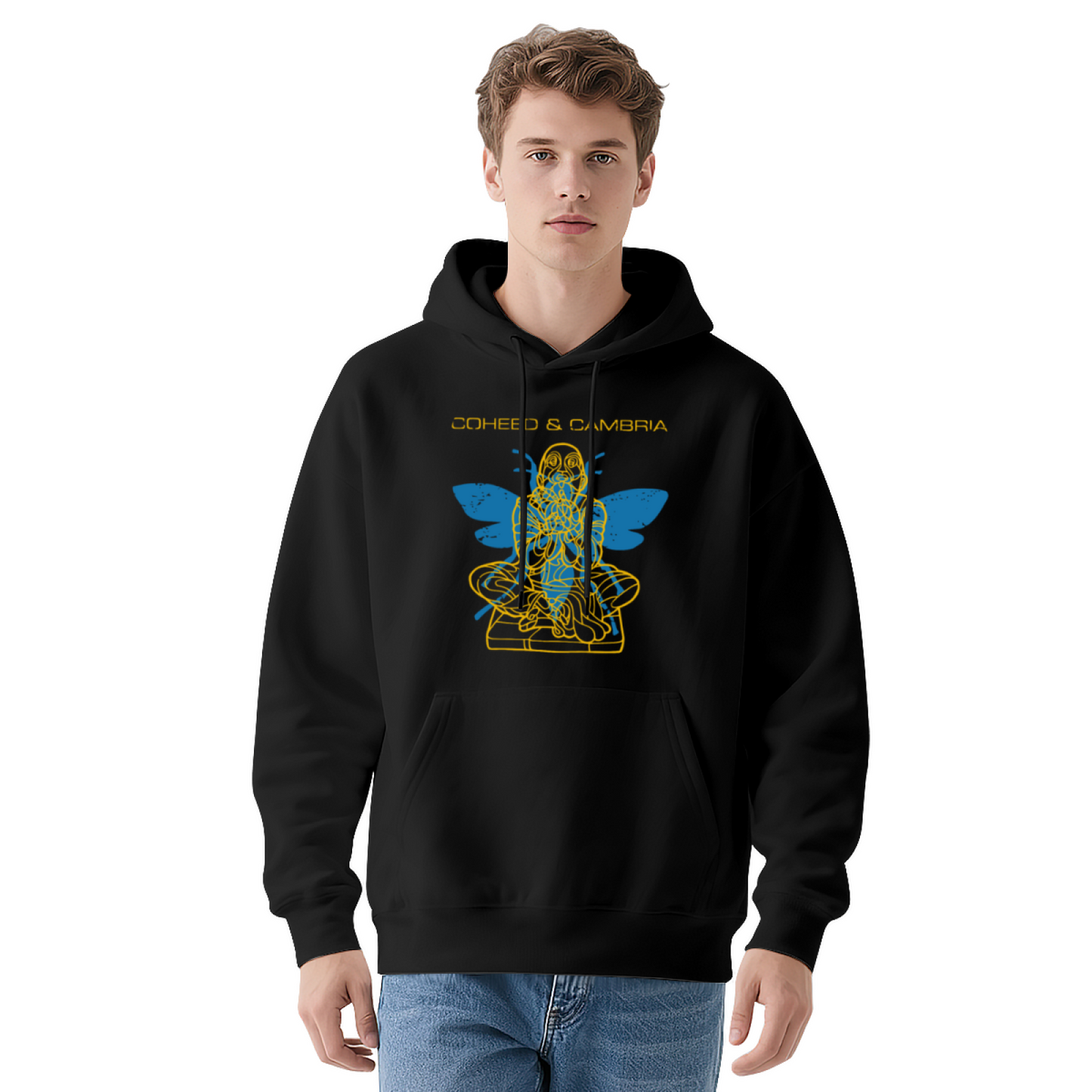 Coheed & Cambria Band Art Gray Hoodie, Rock Music Fan Relaxed Top