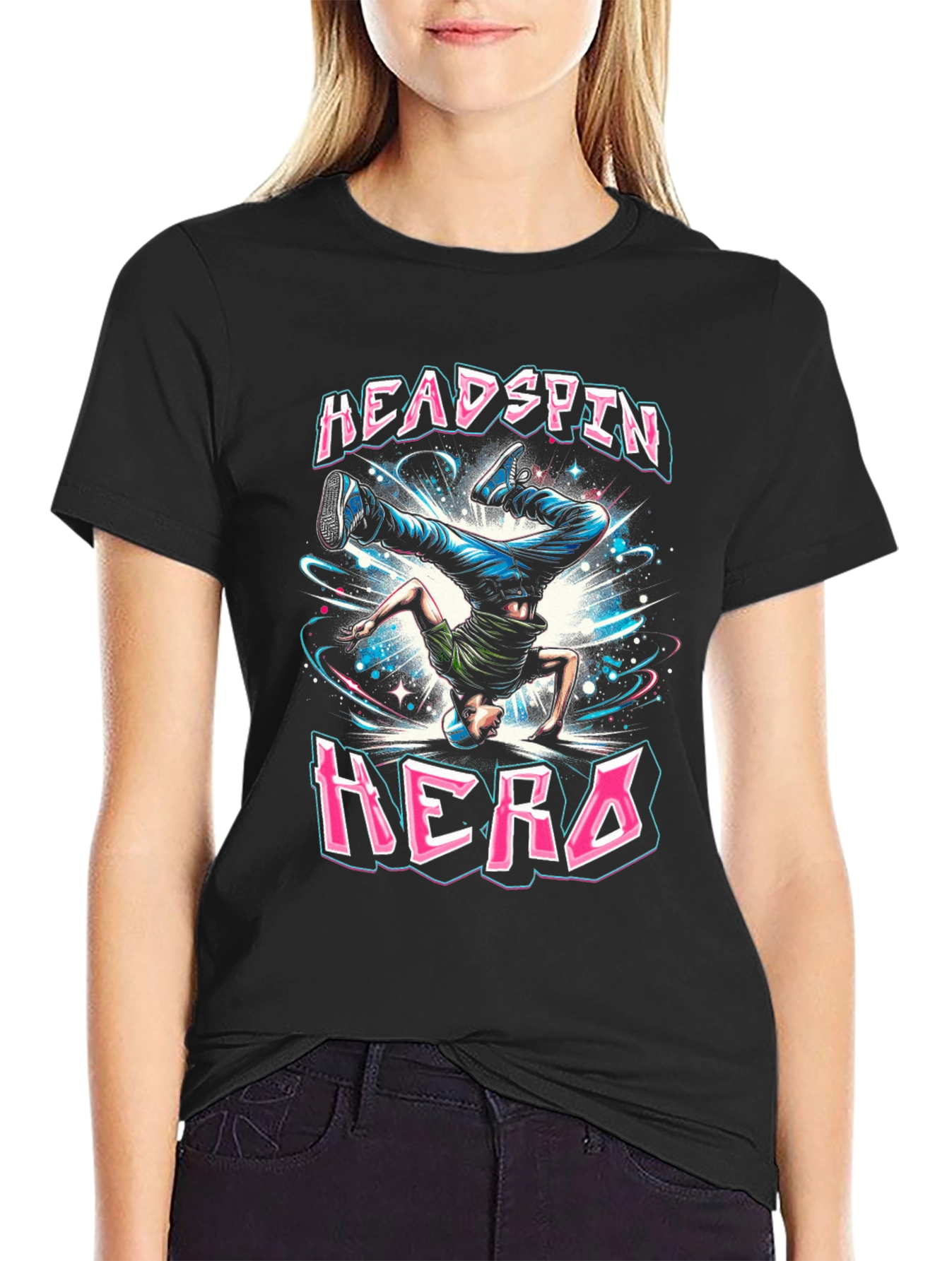 Headspin Hero Graphic Tee - Breakdance Style