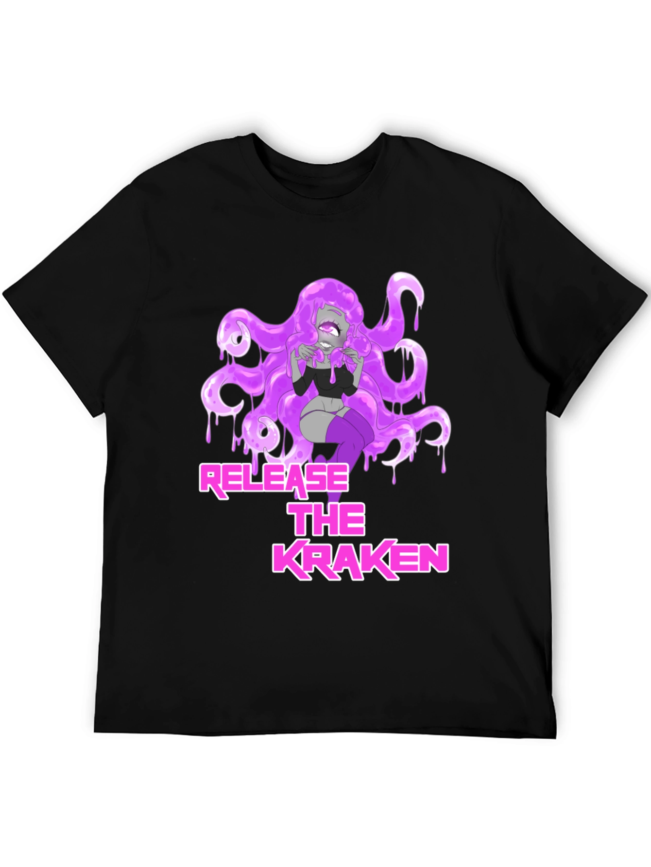 Release the Kraken Graphic Tee - Black