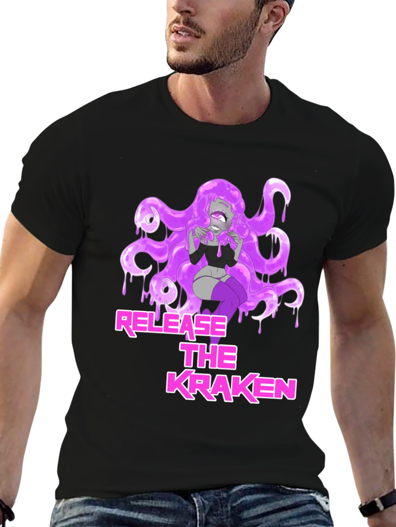 Release the Kraken Graphic Tee - Black