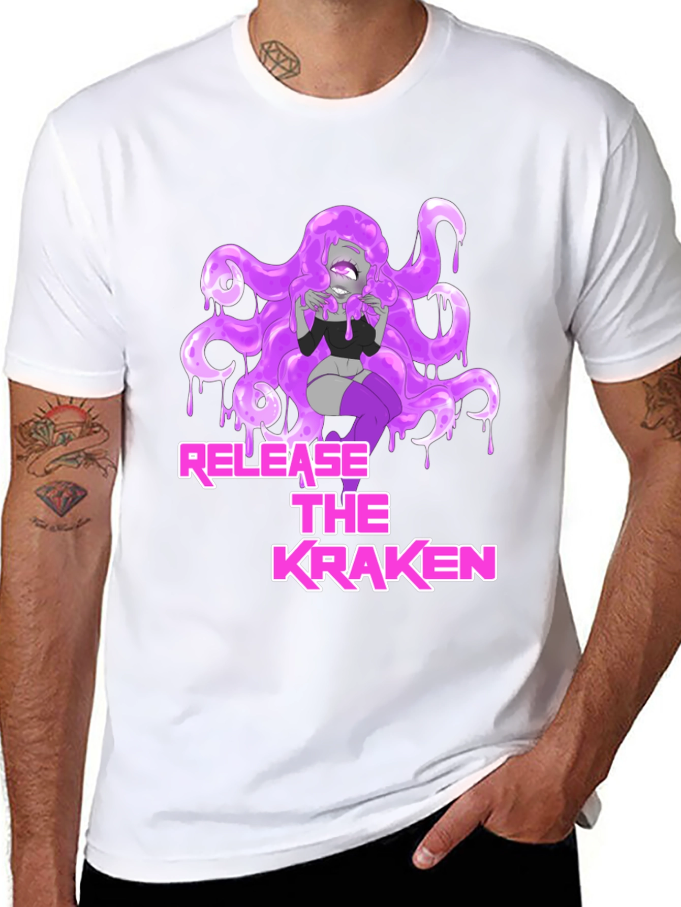Release the Kraken Graphic Tee - Black