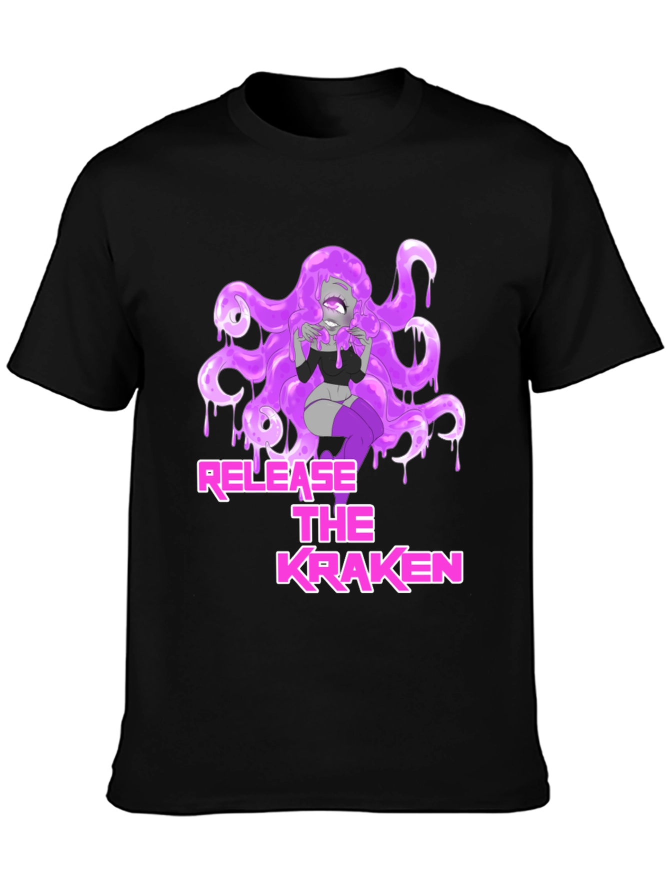 Release the Kraken Graphic Tee - Black