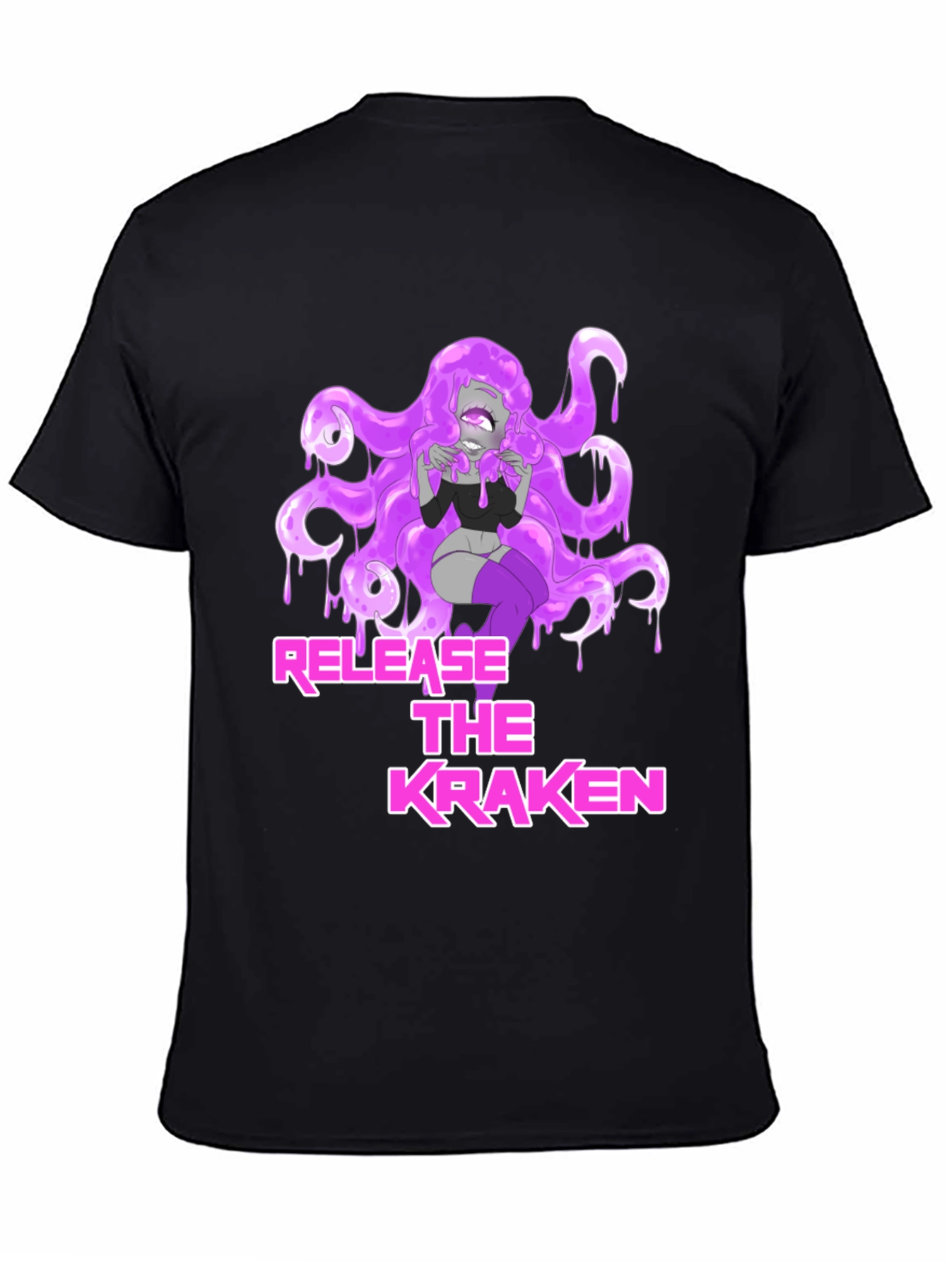 Release the Kraken Graphic Tee - Black