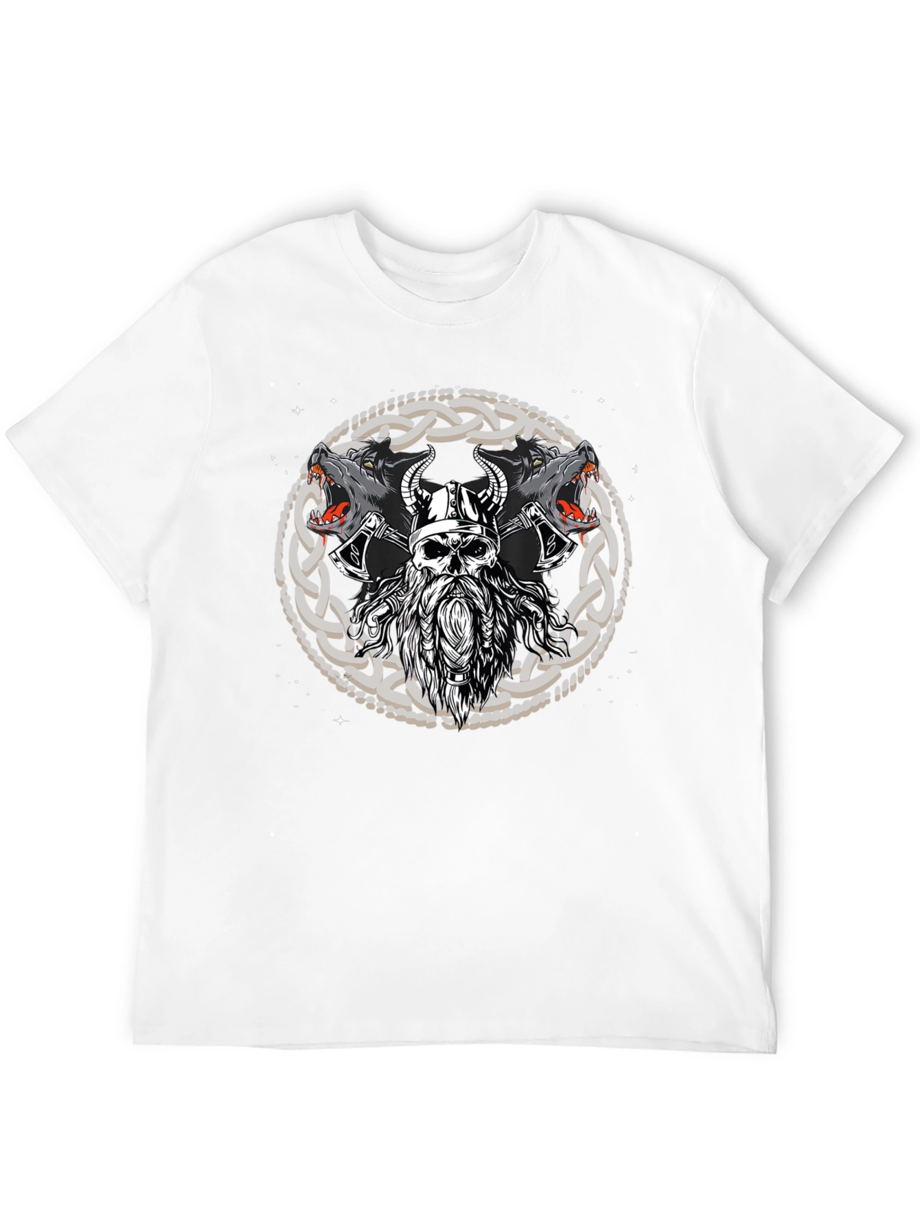 Viking Wolf Warrior Graphic Tee