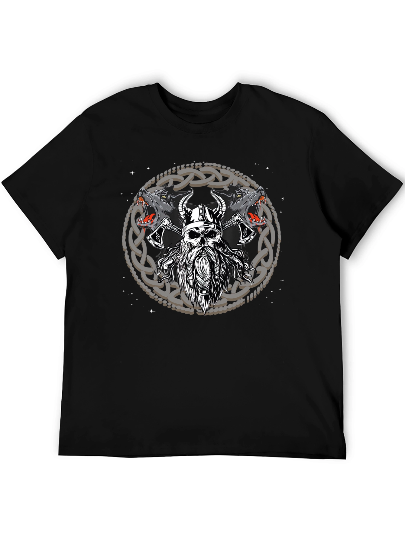 Viking Wolf Warrior Graphic Tee