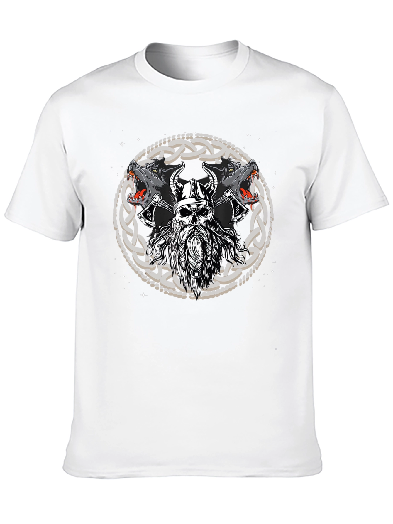Viking Wolf Warrior Graphic Tee
