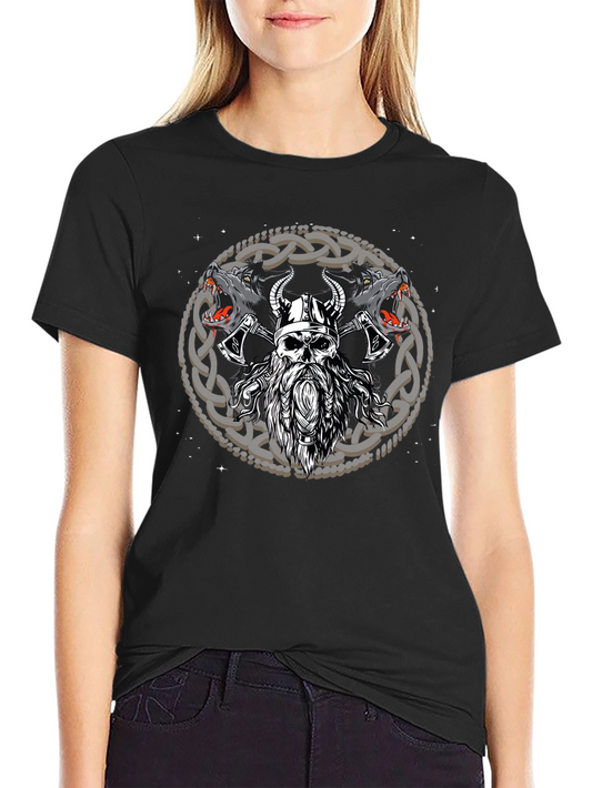 Viking Wolf Warrior Graphic Tee