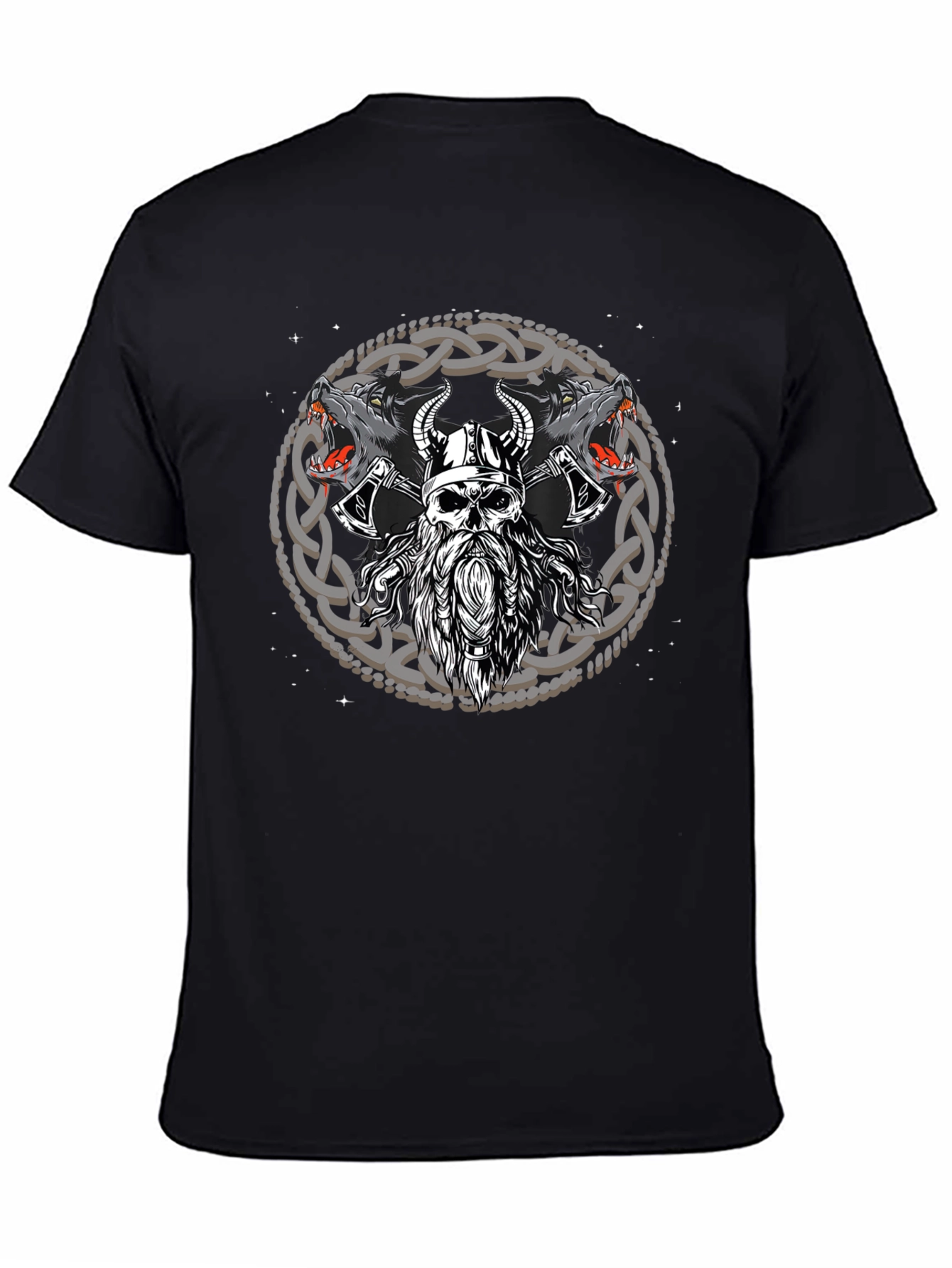 Viking Wolf Warrior Graphic Tee