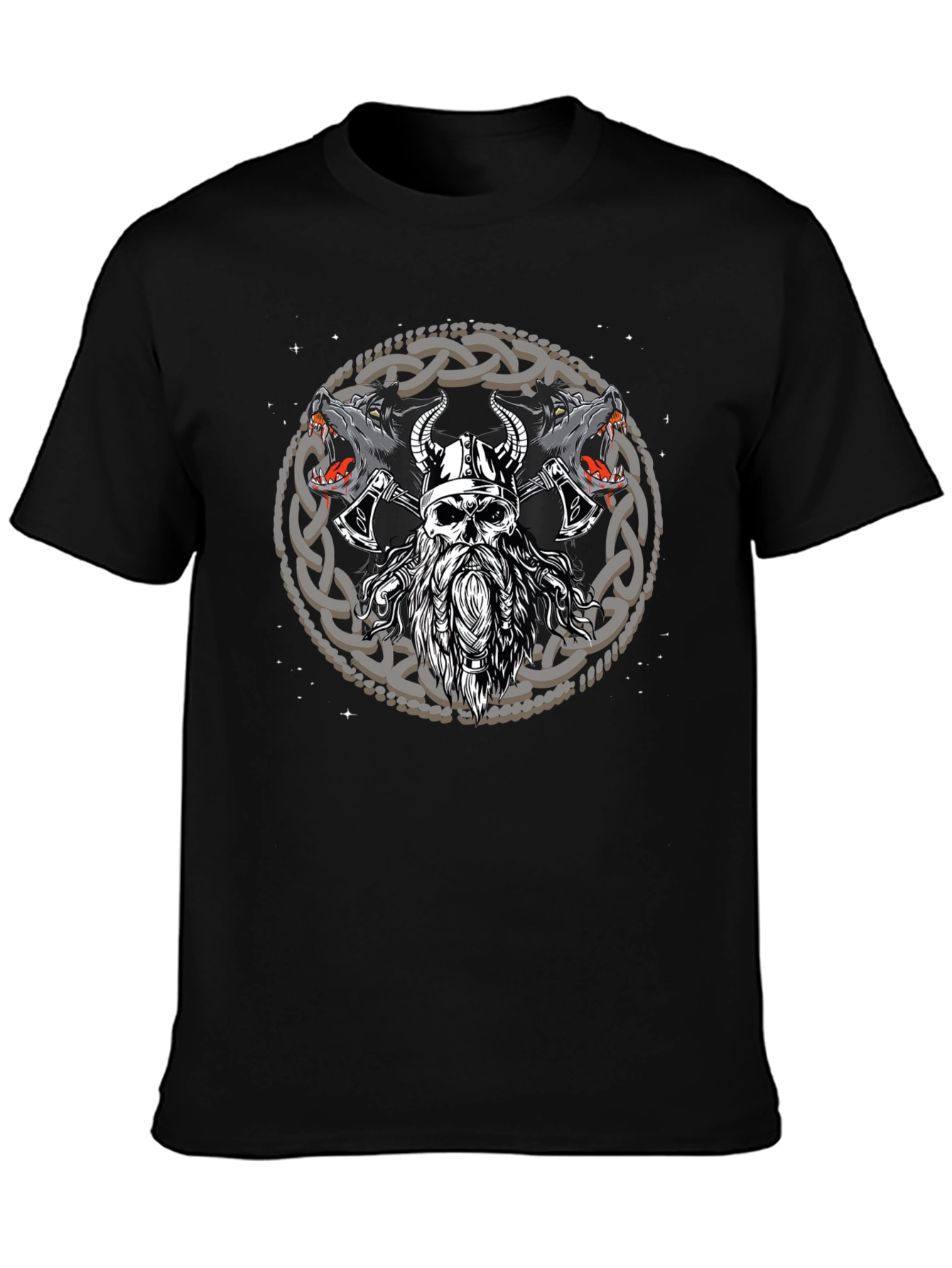 Viking Wolf Warrior Graphic Tee