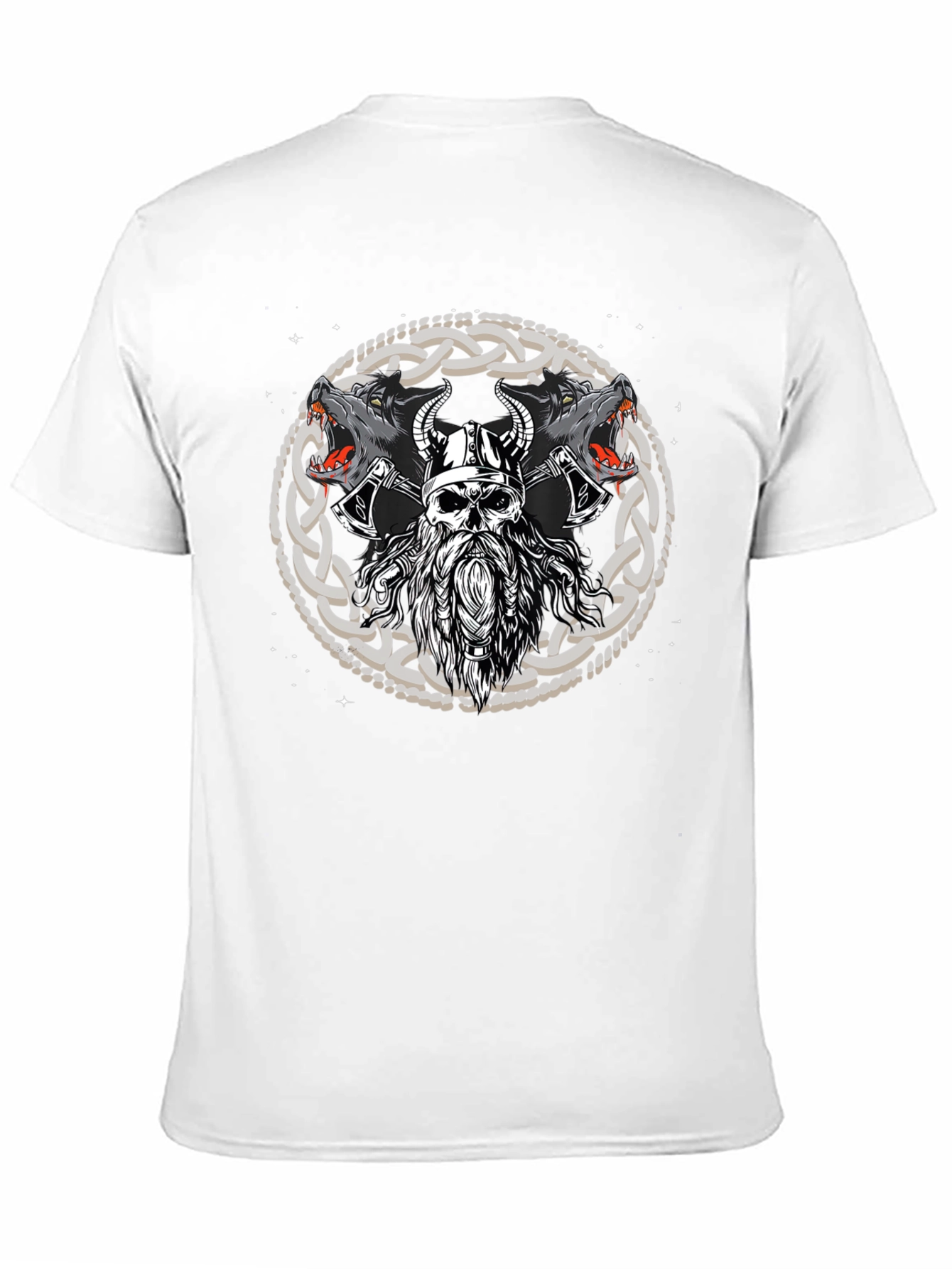 Viking Wolf Warrior Graphic Tee