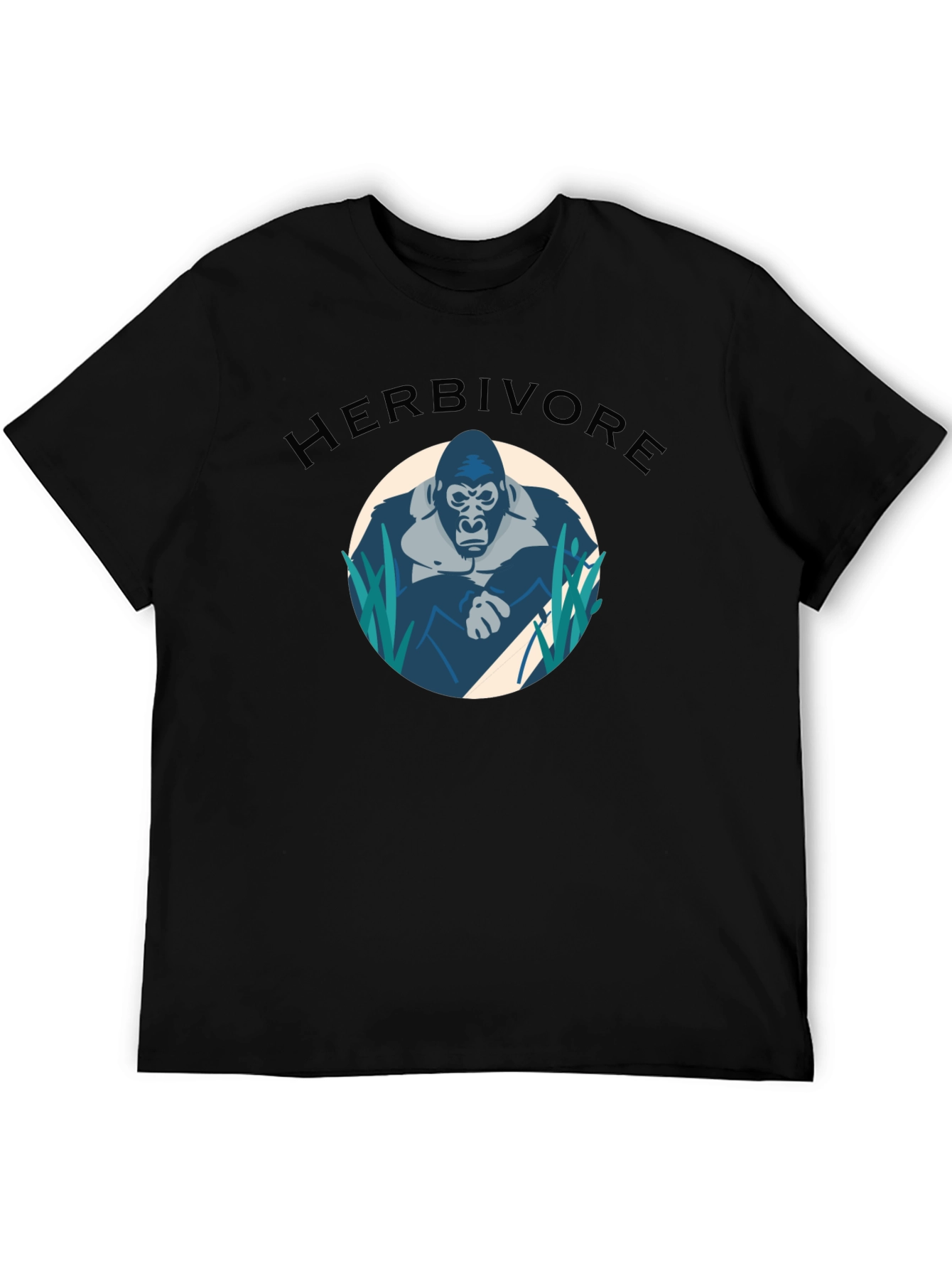 Herbivore Gorilla Graphic T-Shirt - Black