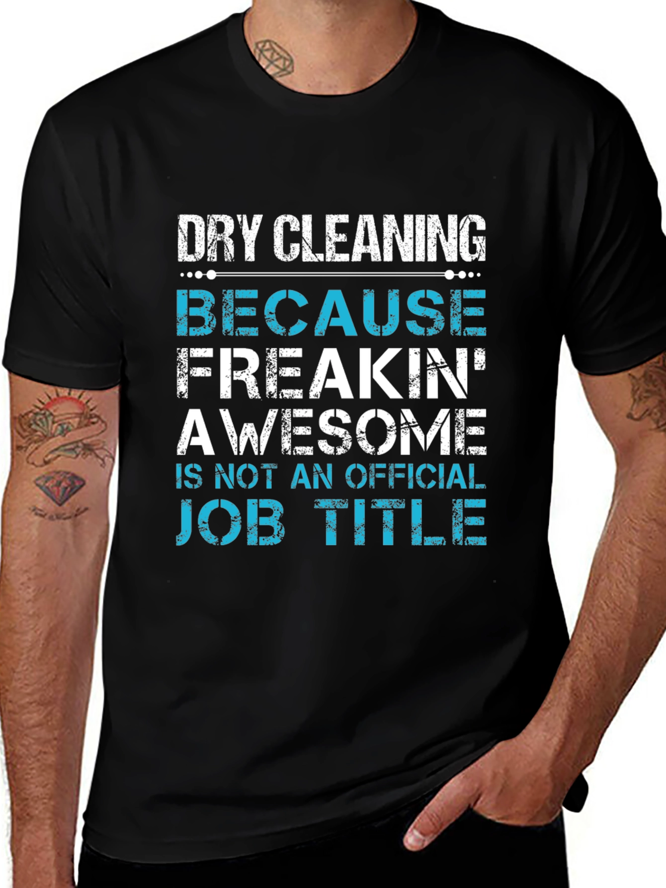 Dry Cleaning Awesome Job Title Graphic Tee