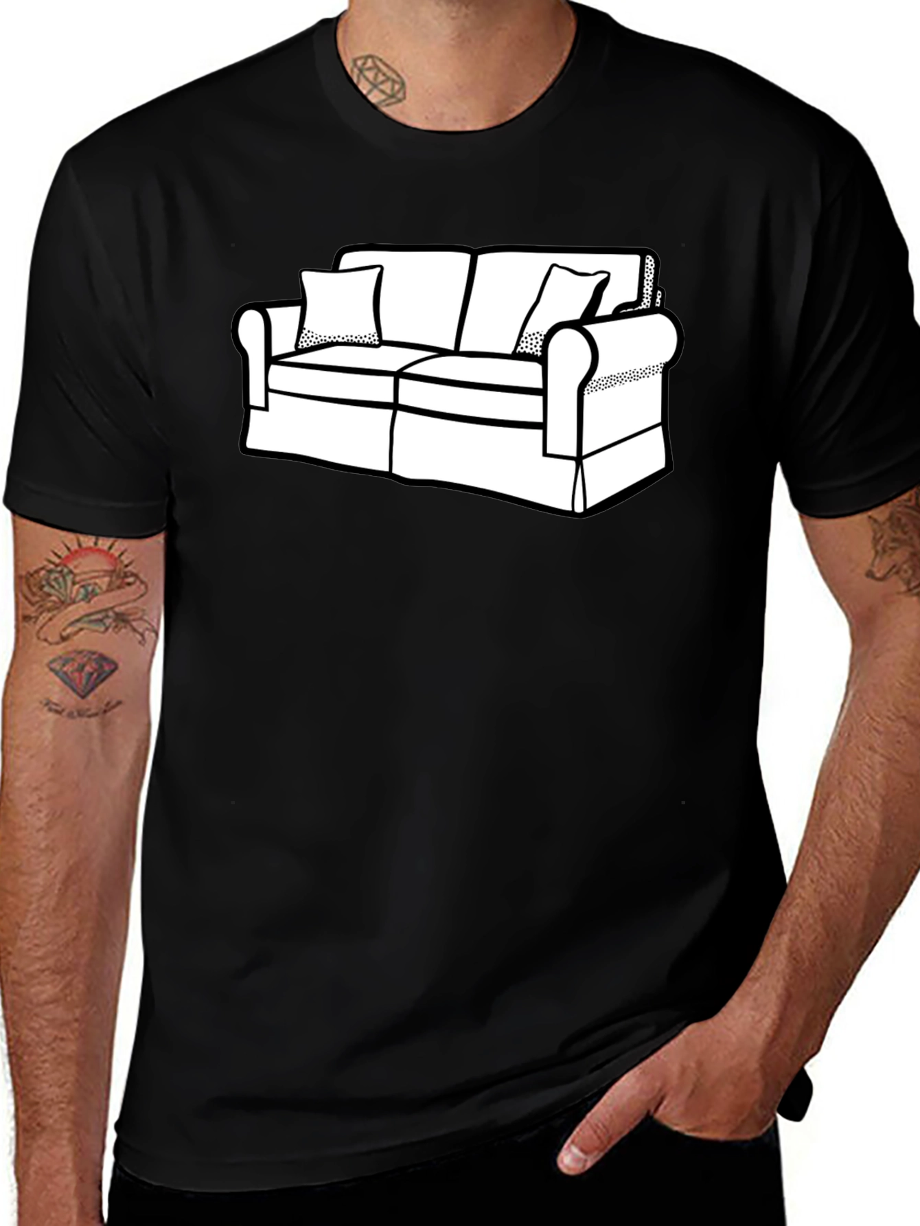 Couch Graphic T-Shirt - Relaxed Style