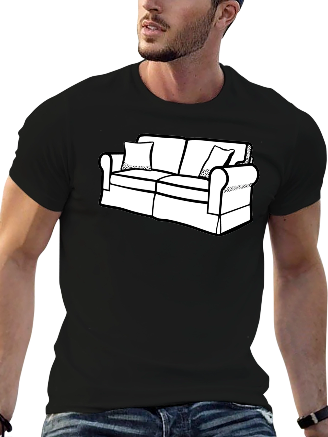Couch Graphic T-Shirt - Relaxed Style