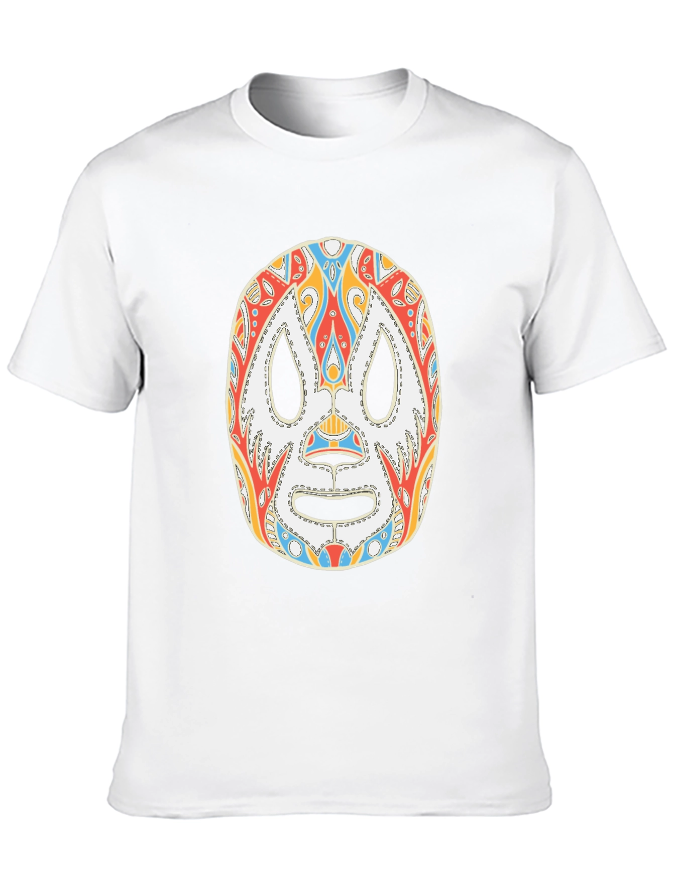 Lucha Libre Mask Graphic T-Shirt - Unique Design