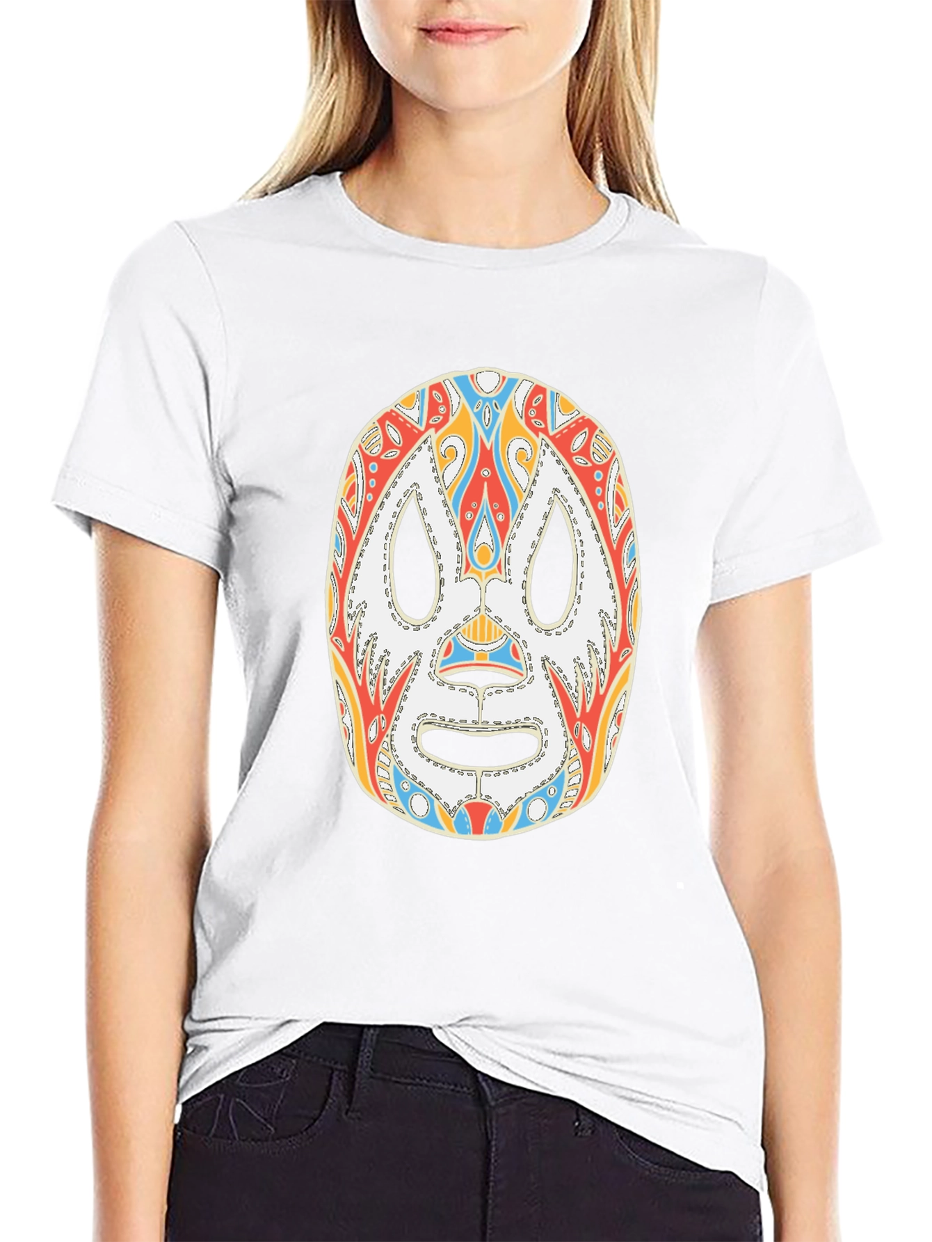 Lucha Libre Mask Graphic T-Shirt - Unique Design