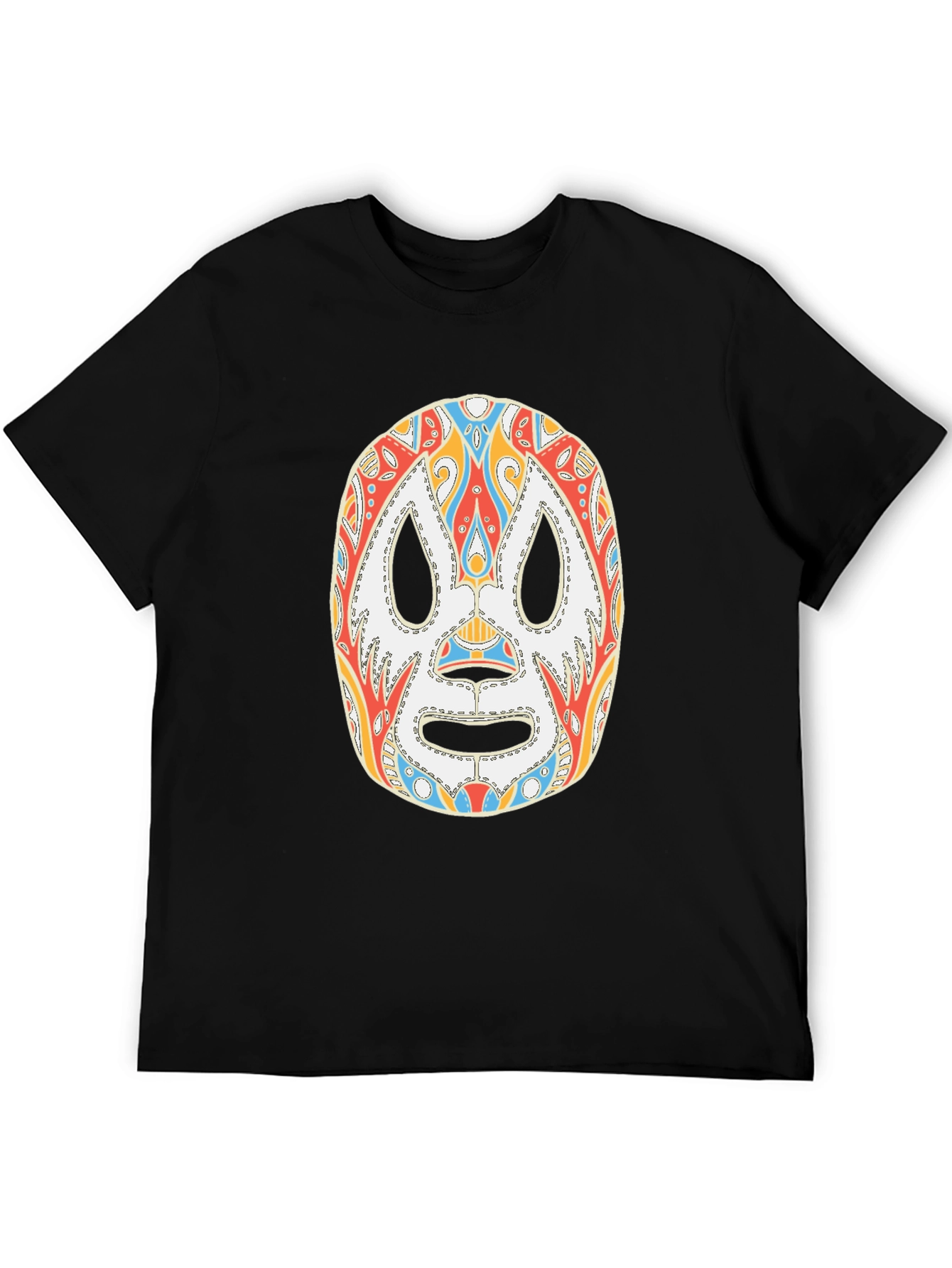 Lucha Libre Mask Graphic T-Shirt - Unique Design