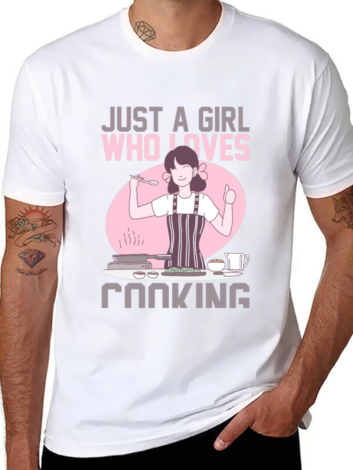 Just a Girl Who Loves Cooking T-Shirt