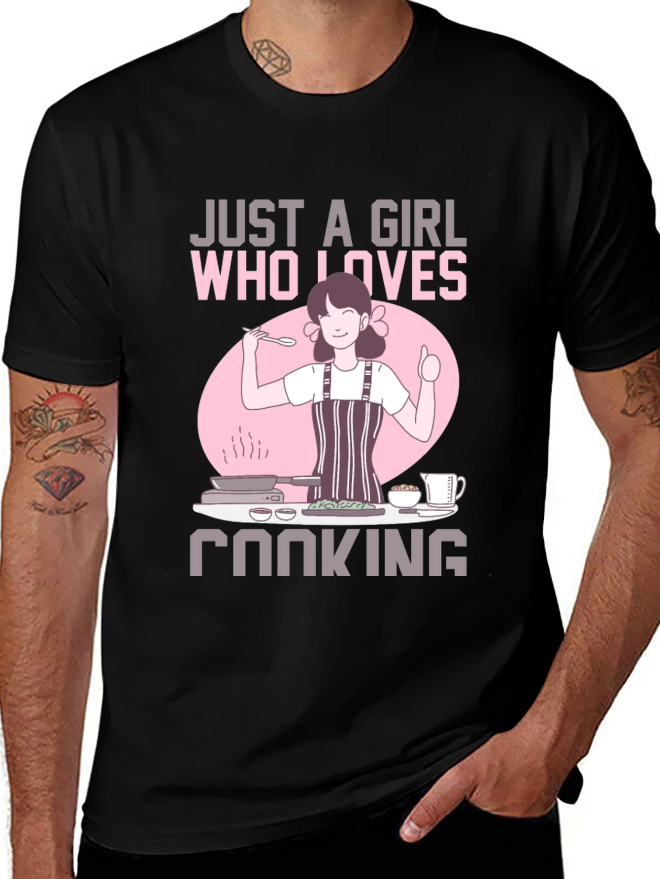 Just a Girl Who Loves Cooking T-Shirt