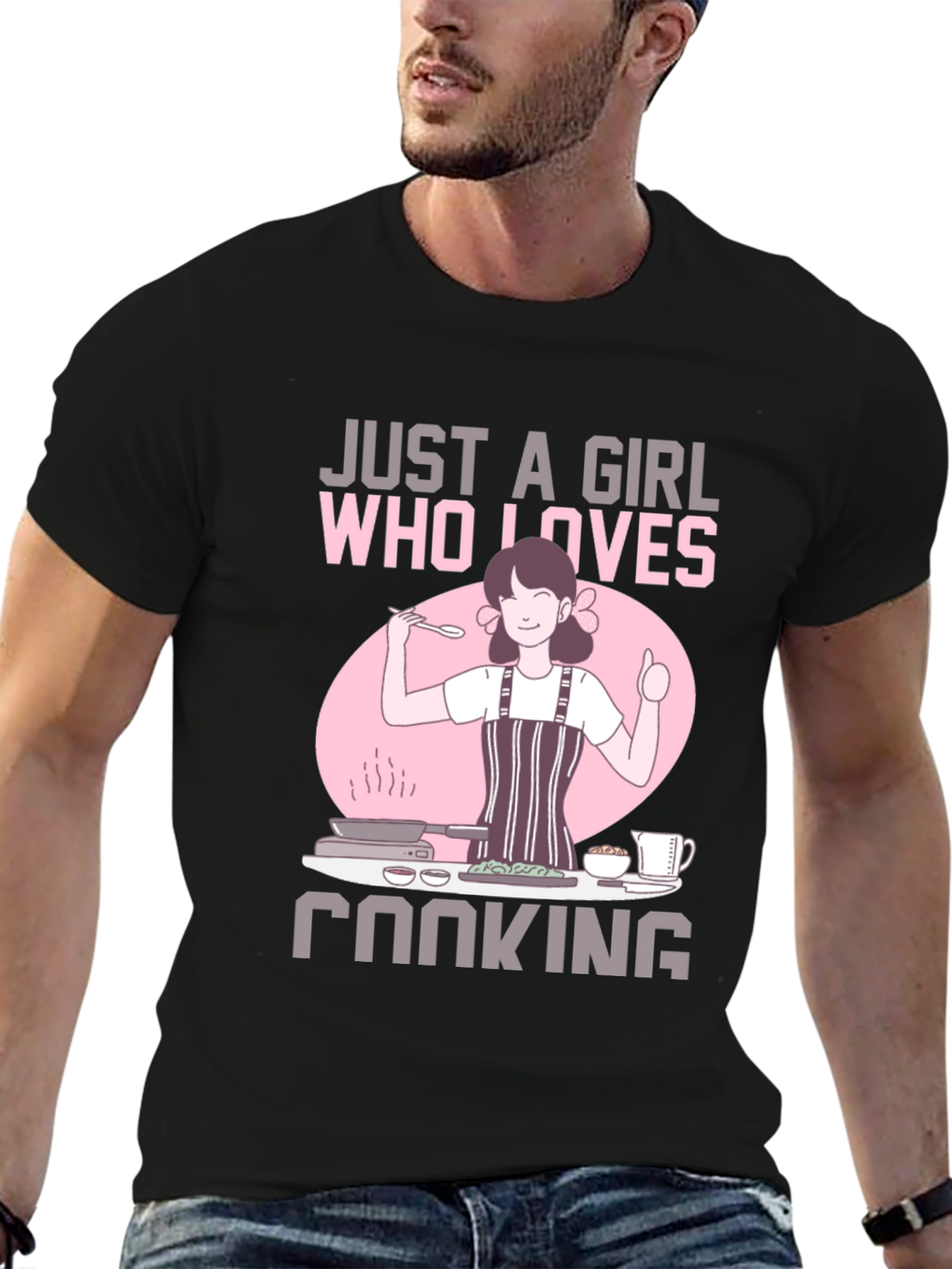 Just a Girl Who Loves Cooking T-Shirt