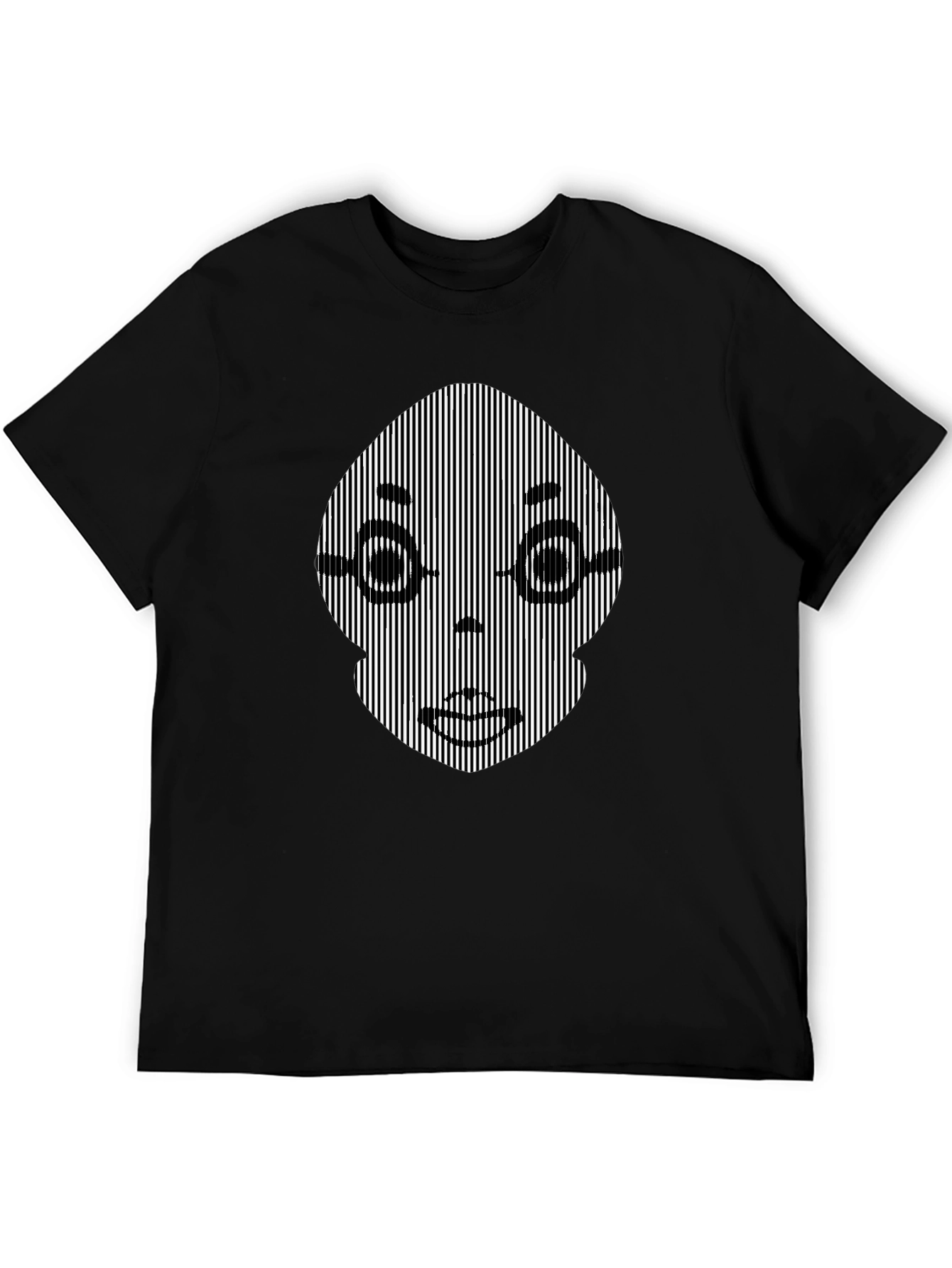 Optical Illusion Face Graphic Tee