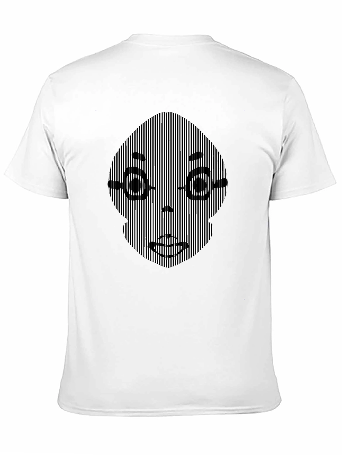 Optical Illusion Face Graphic Tee