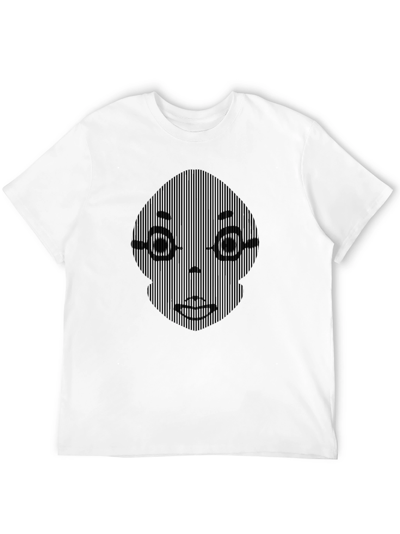 Optical Illusion Face Graphic Tee