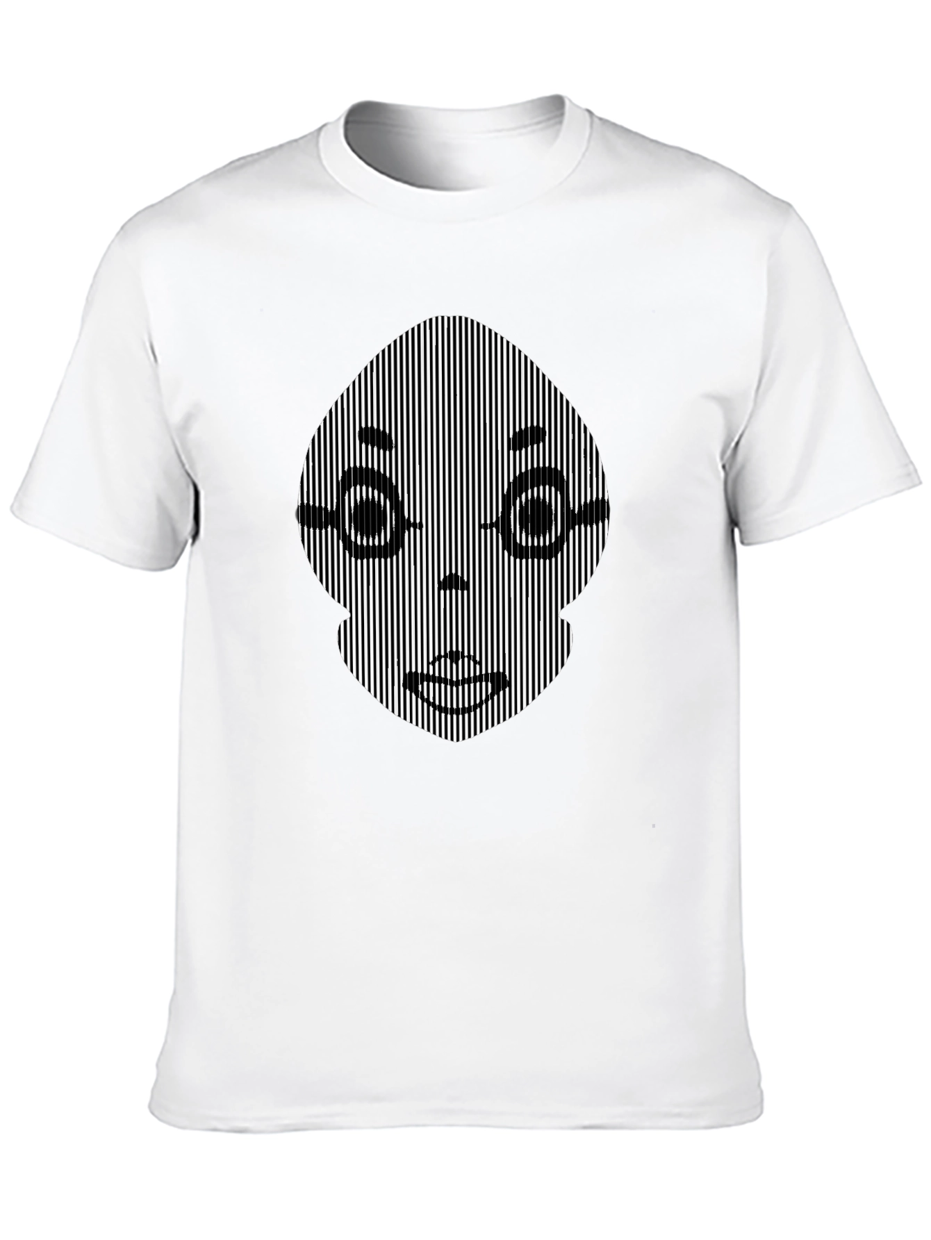 Optical Illusion Face Graphic Tee