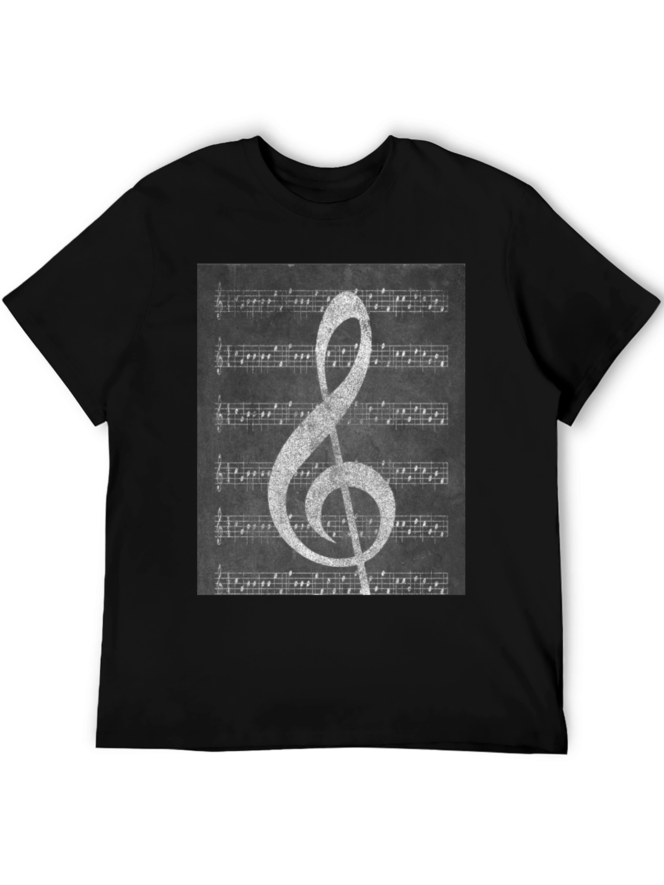 Musical Notes T-Shirt: Treble Clef & Sheet Music Design
