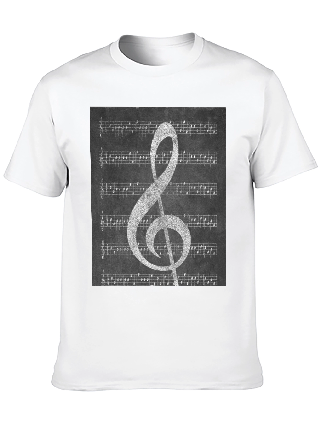 Musical Notes T-Shirt: Treble Clef & Sheet Music Design