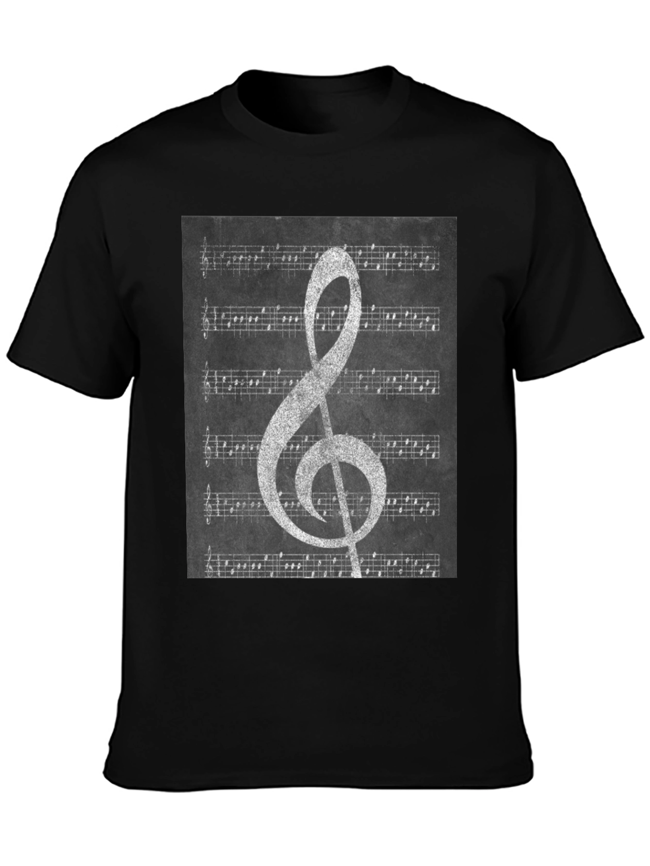 Musical Notes T-Shirt: Treble Clef & Sheet Music Design