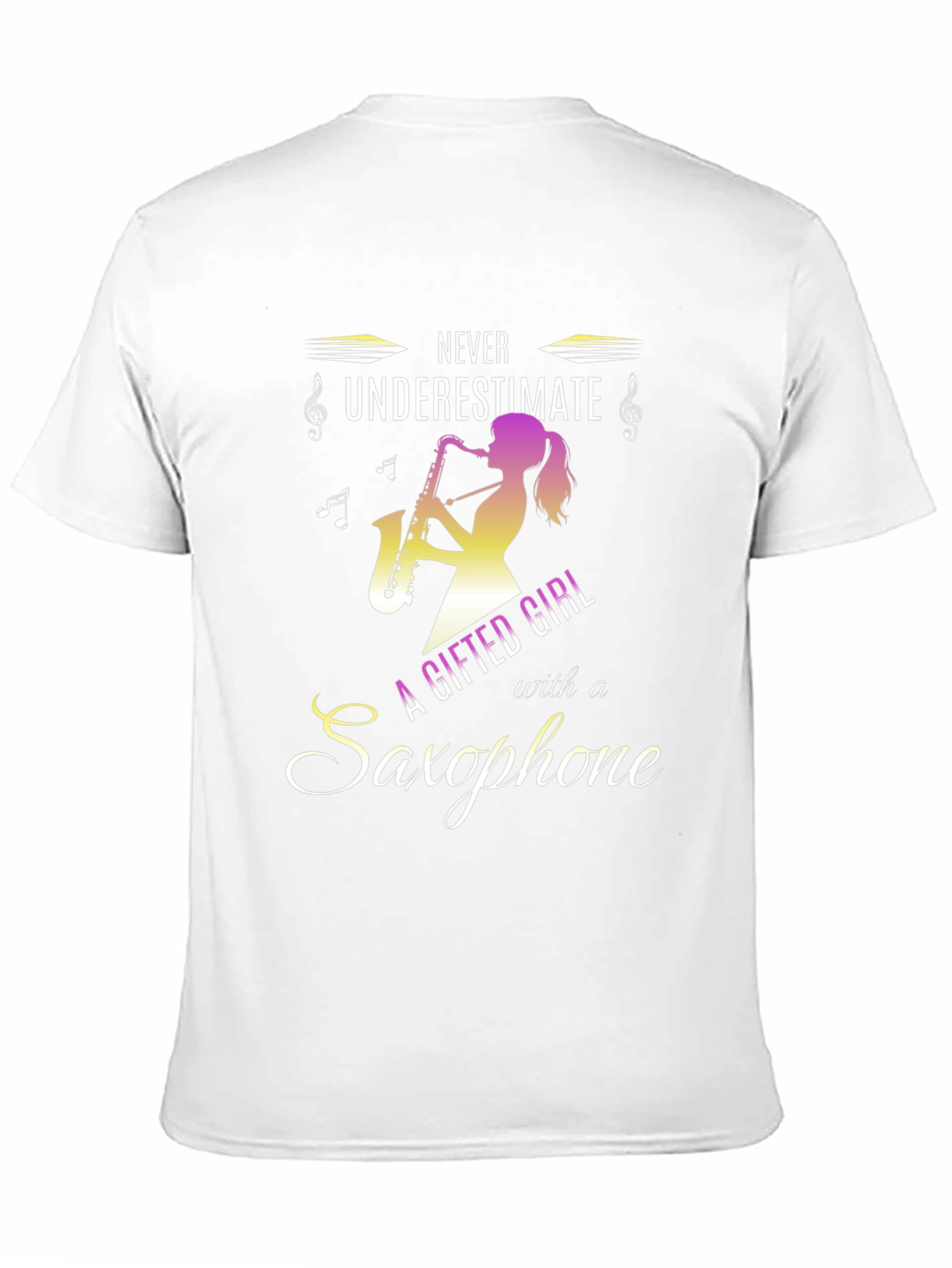 Never Underestimate Saxophone Girl T-Shirt