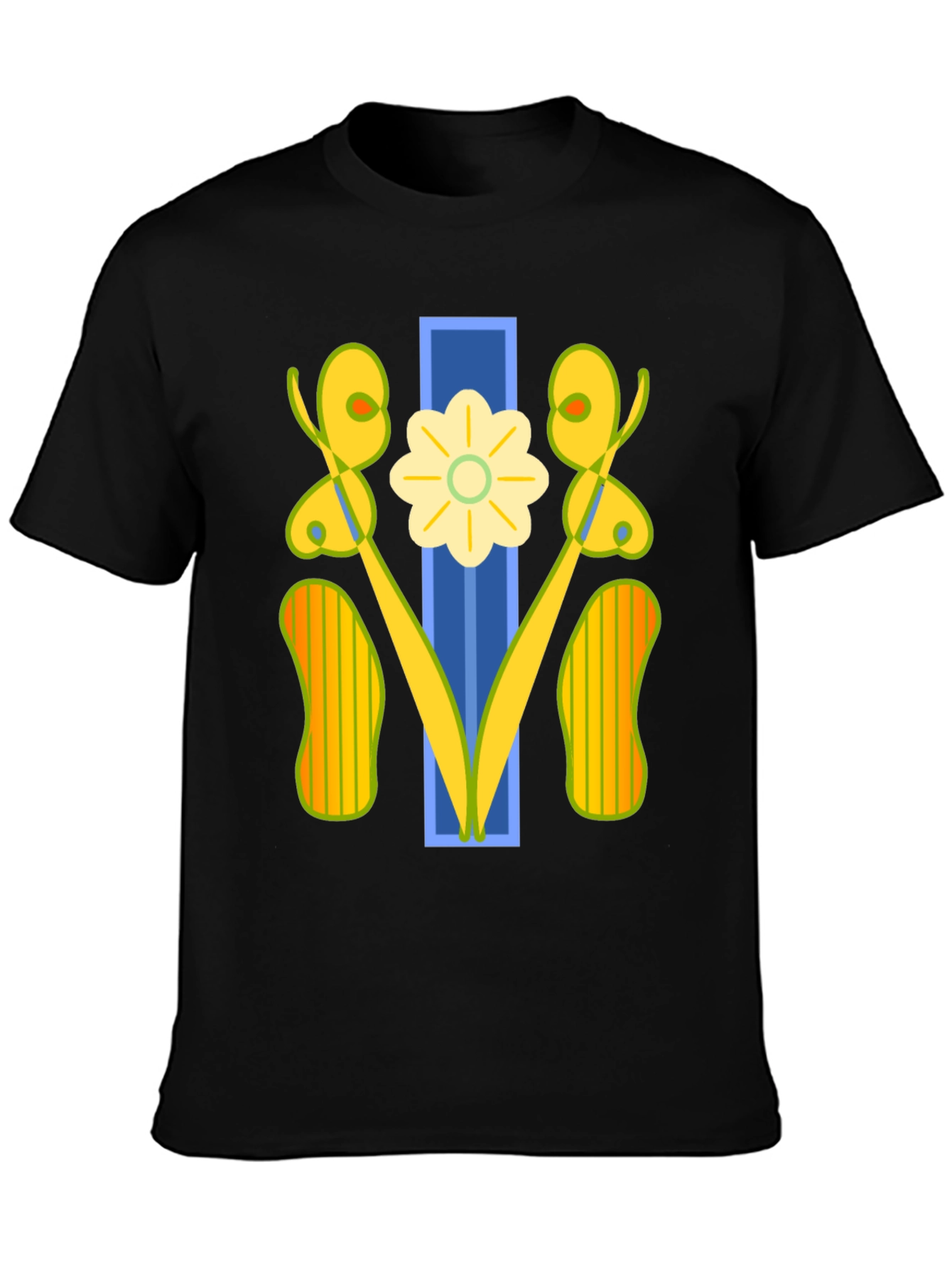 Abstract Floral Graphic Tee - Modern Art Shirt