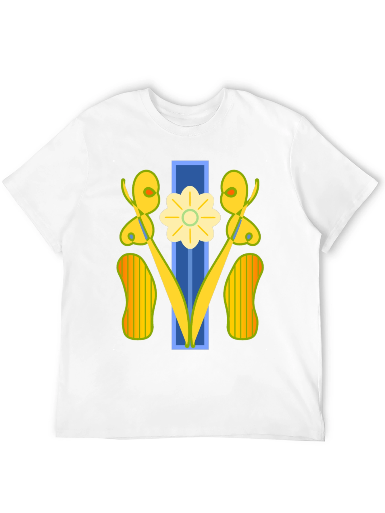 Abstract Floral Graphic Tee - Modern Art Shirt