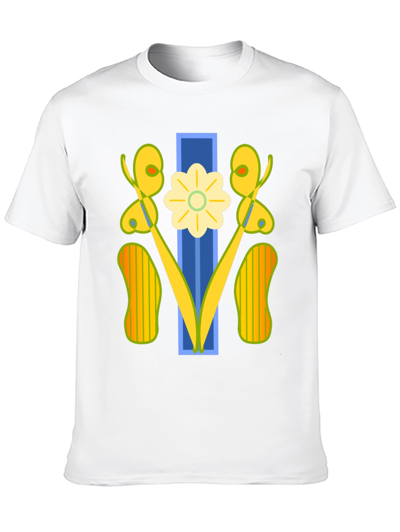 Abstract Floral Graphic Tee - Modern Art Shirt