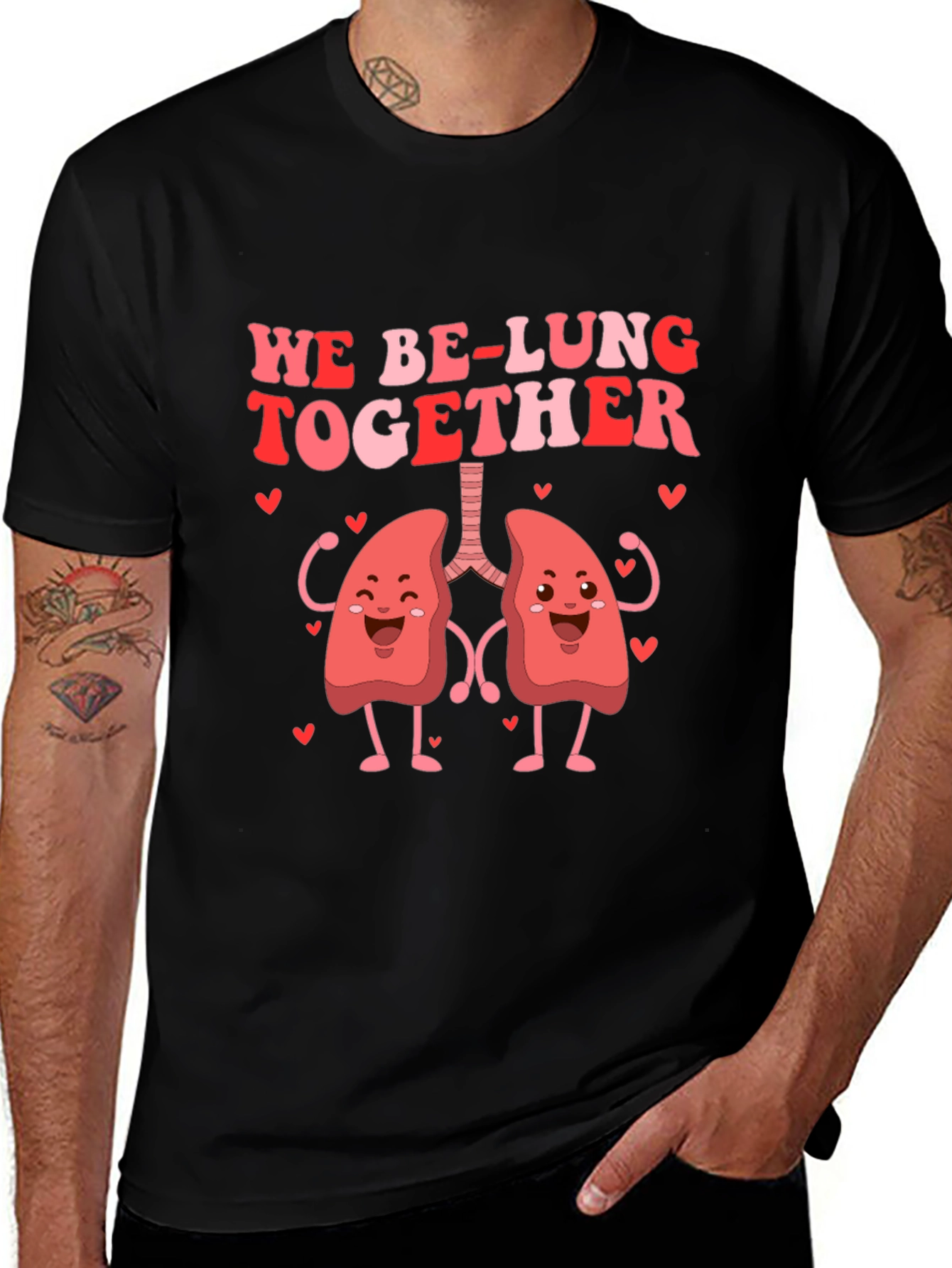 We Be-Lung Together Graphic Tee - Valentines Day Gift