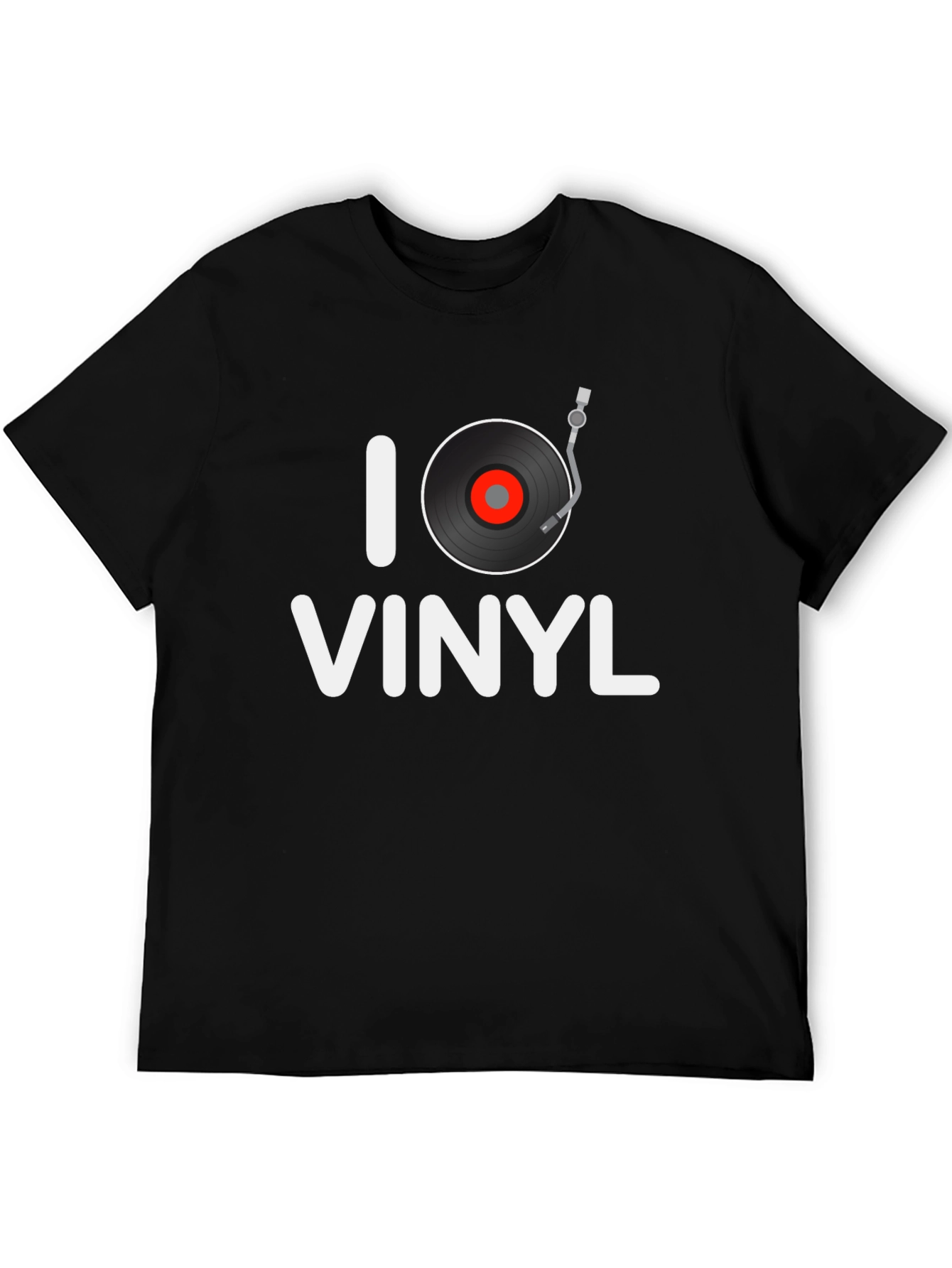 I Love Vinyl Graphic Tee - Music Lover Shirt