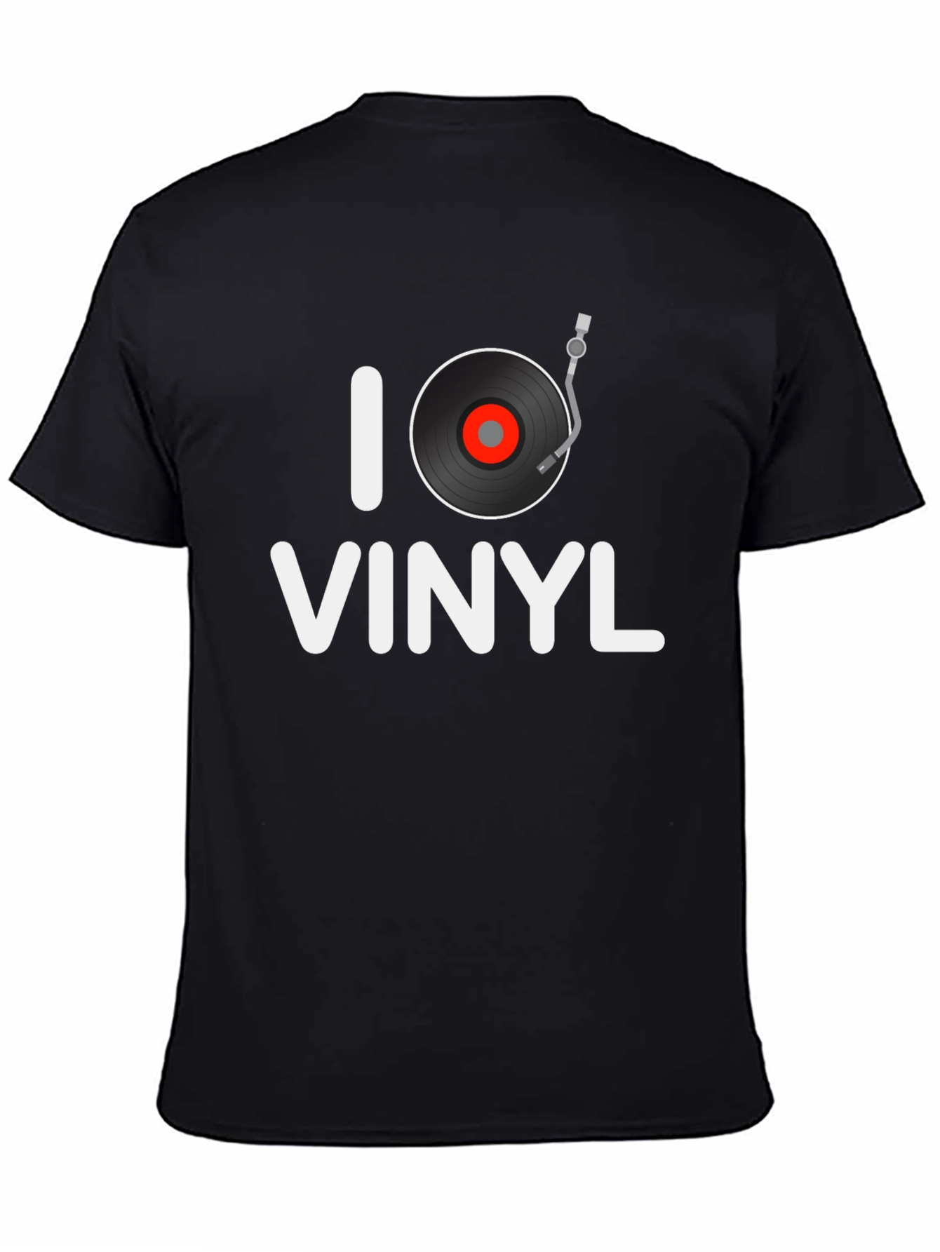 I Love Vinyl Graphic Tee - Music Lover Shirt