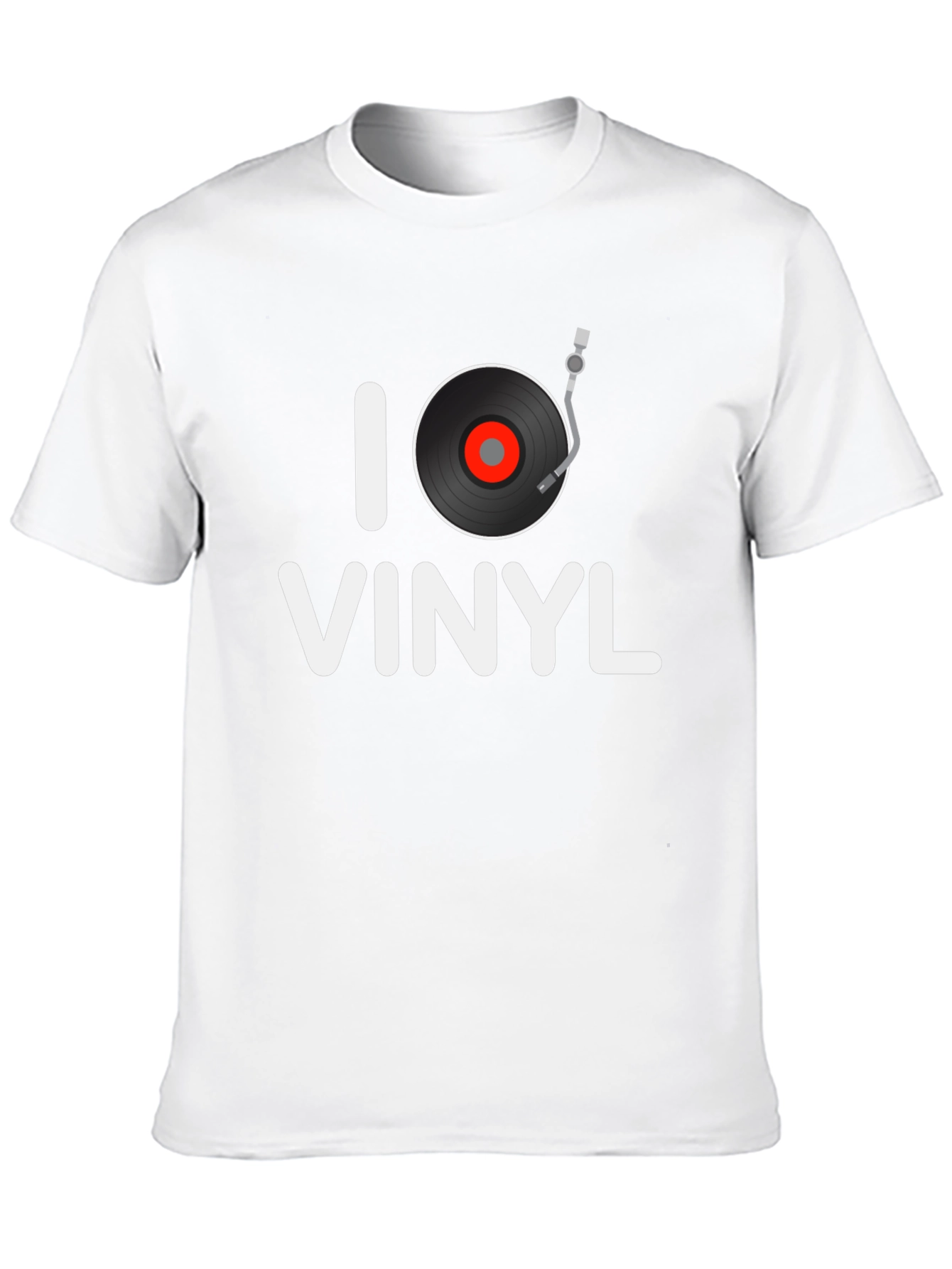 I Love Vinyl Graphic Tee - Music Lover Shirt