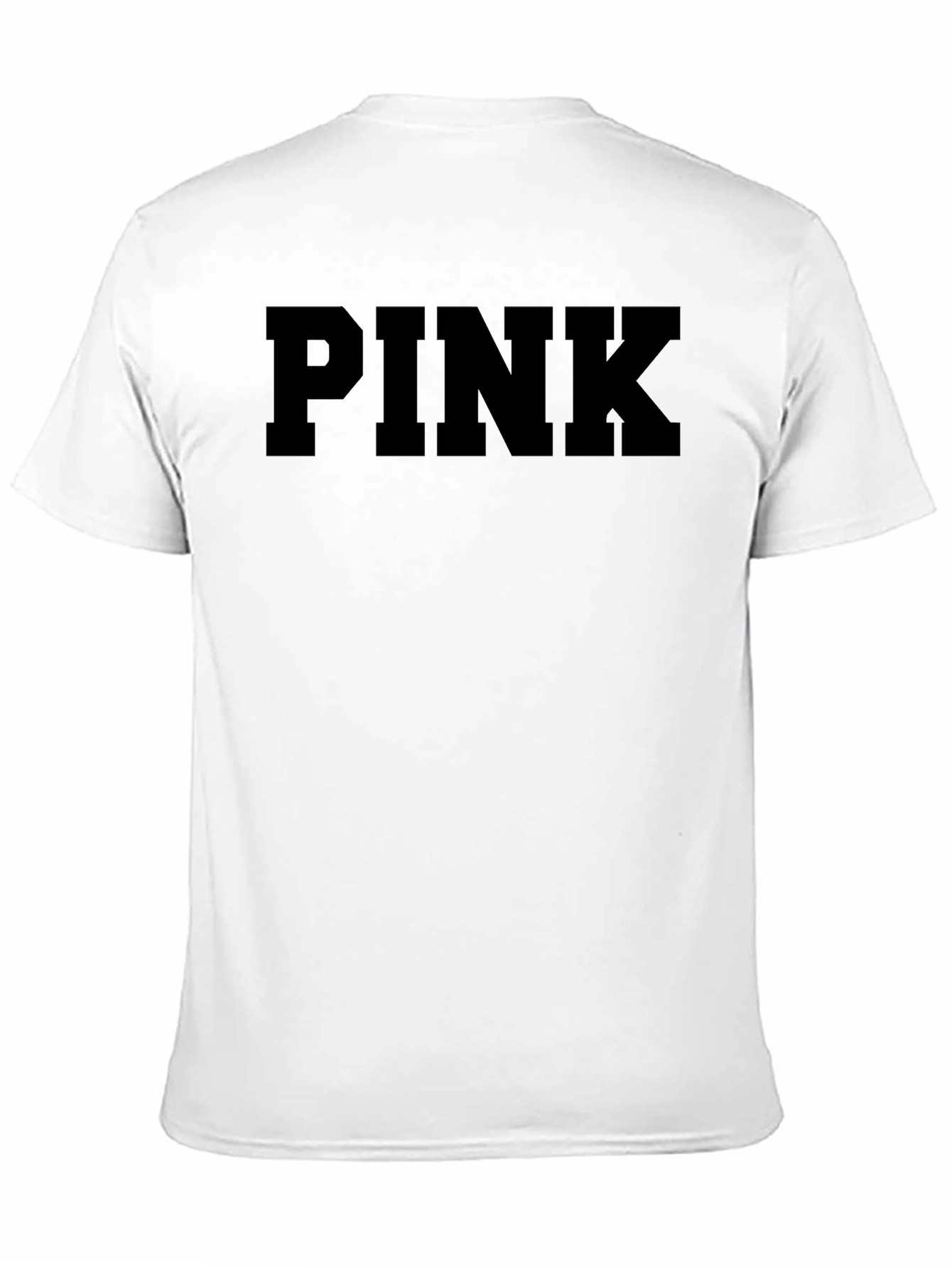PINK Black Graphic T-Shirt Casual Wear