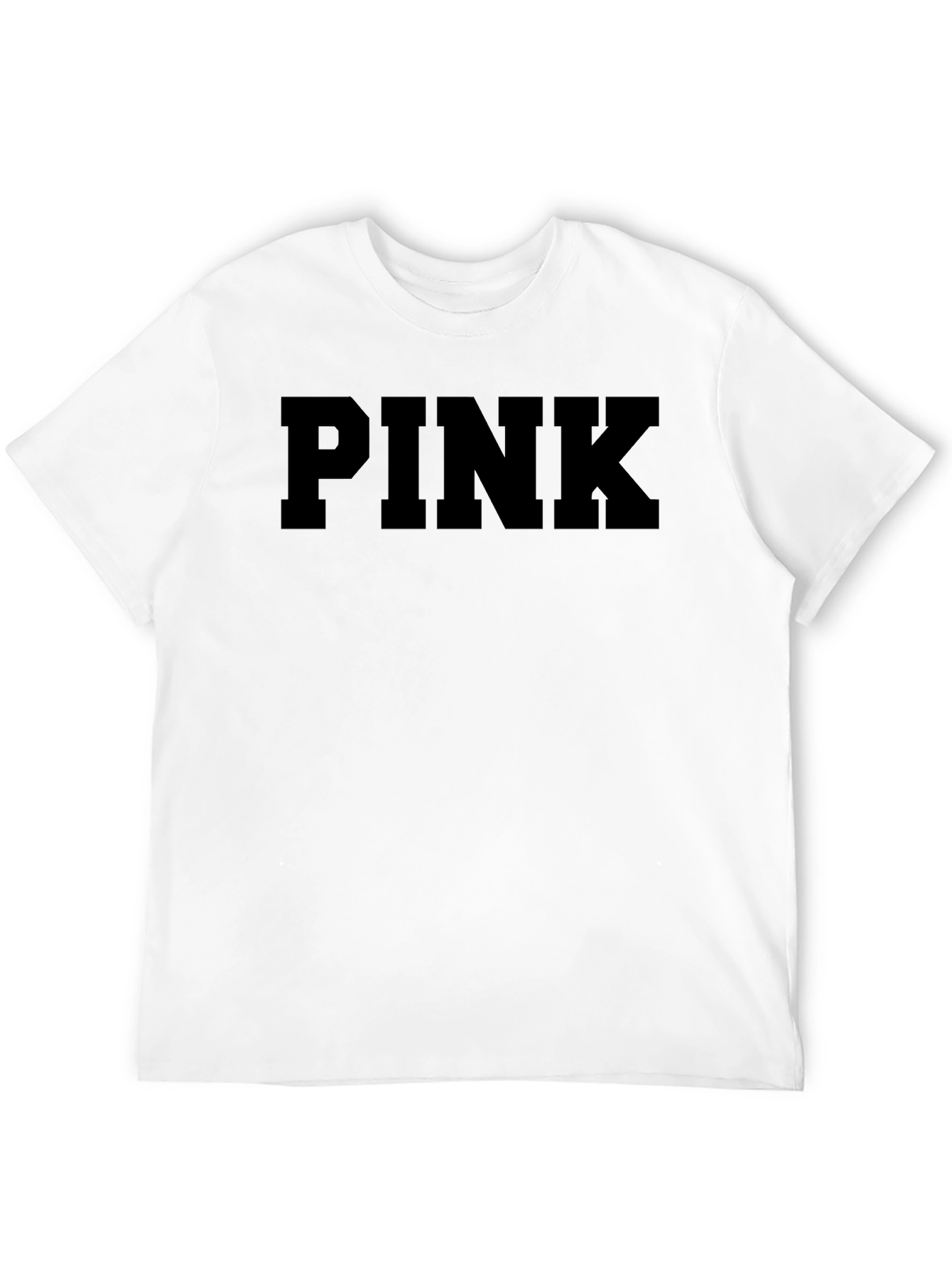 PINK Black Graphic T-Shirt Casual Wear