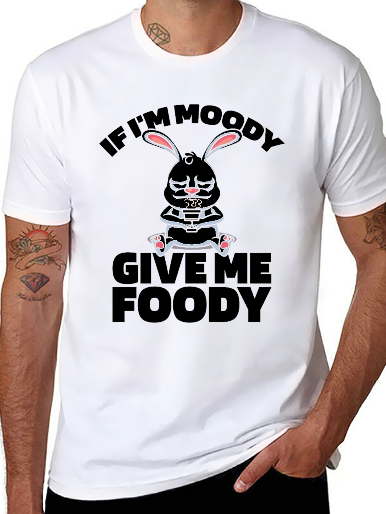 Moody Bunny T-Shirt - Give Me Foody!